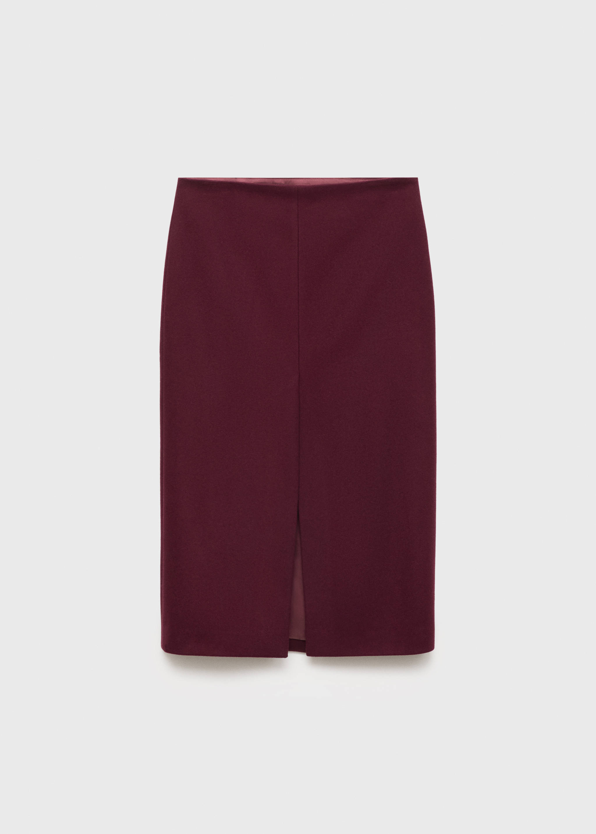 Wool skirt with slit - Article without model