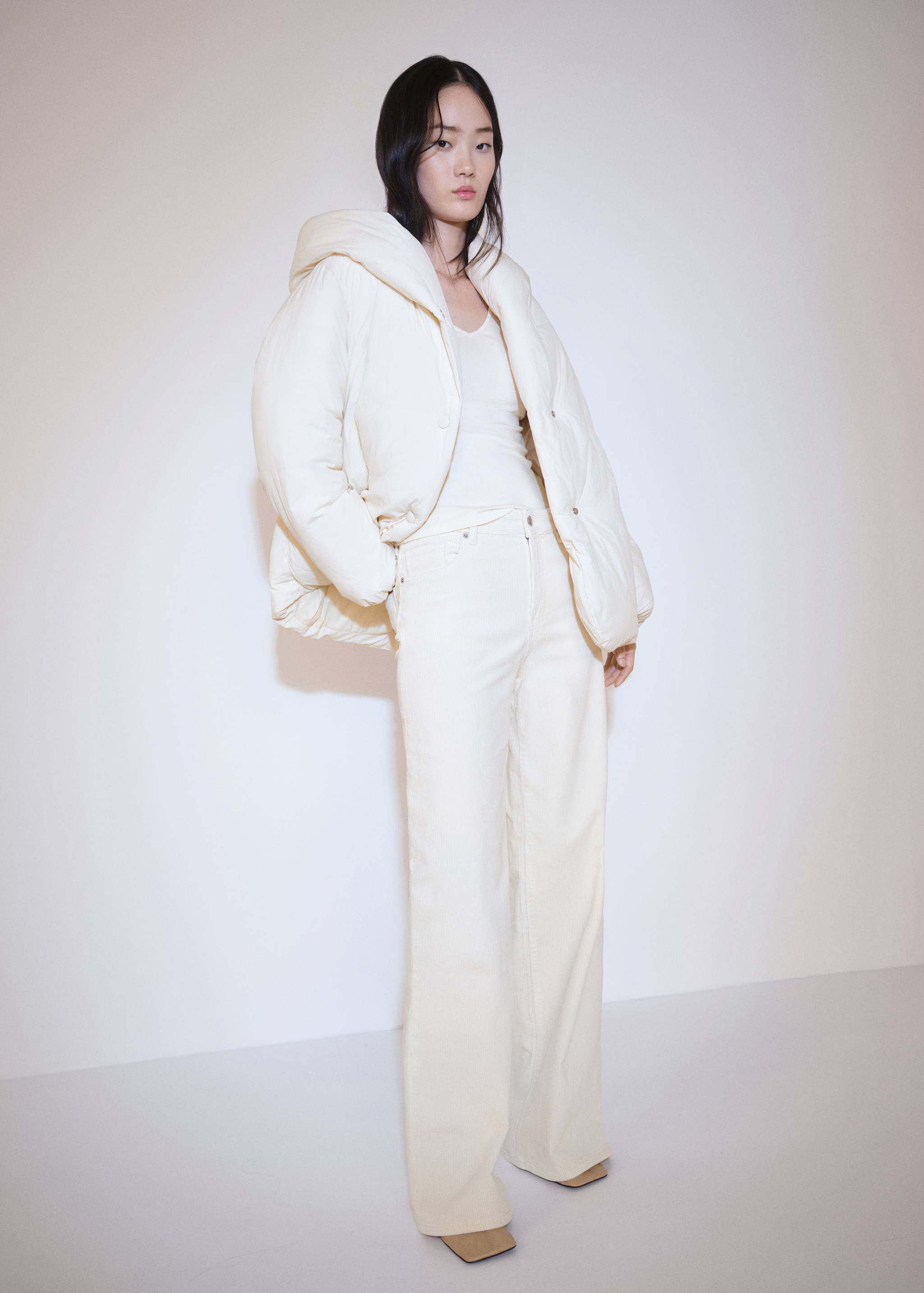 Long-sleeved V-neck T-shirt - General plane