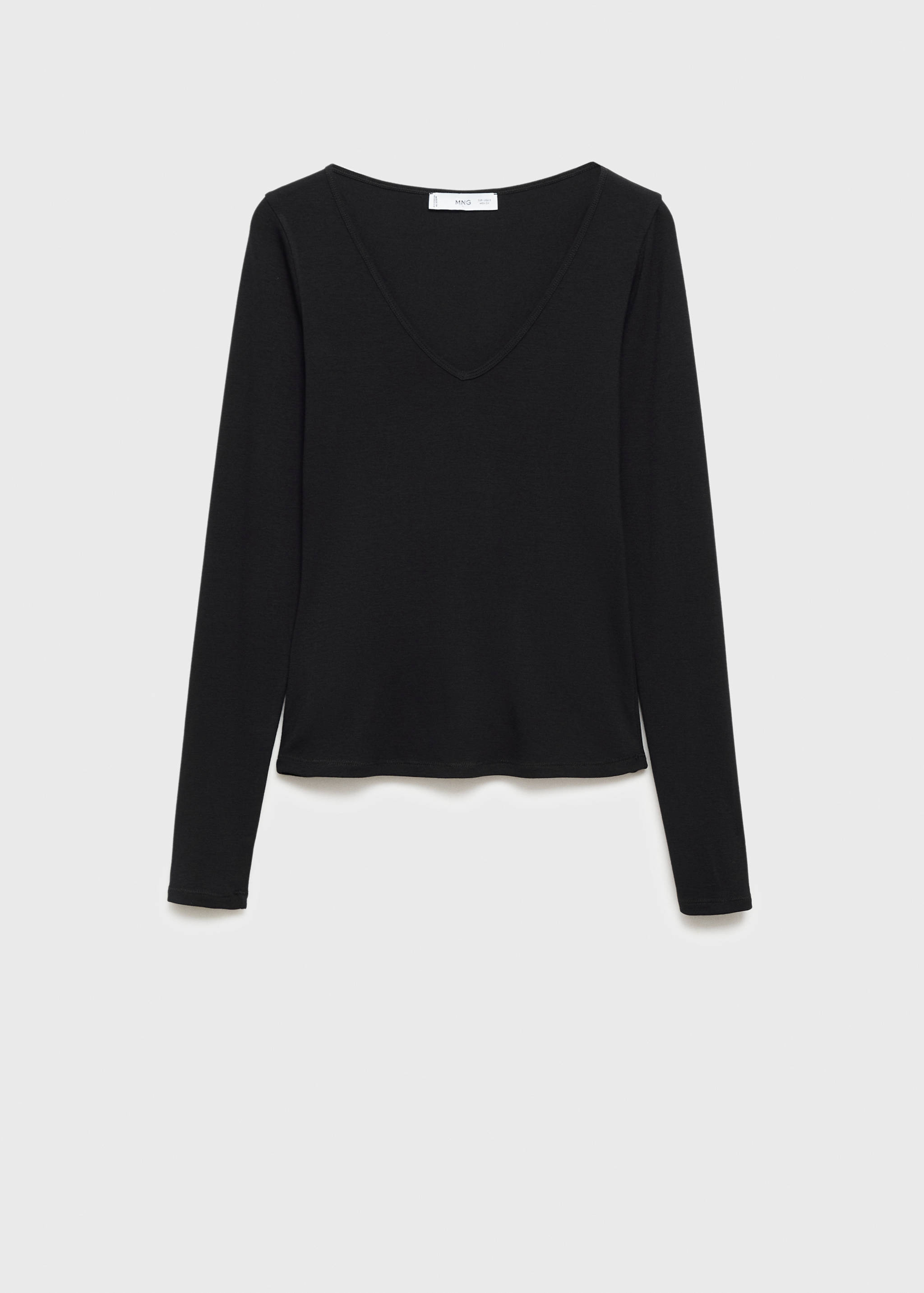 Long-sleeved V-neck T-shirt - Article without model