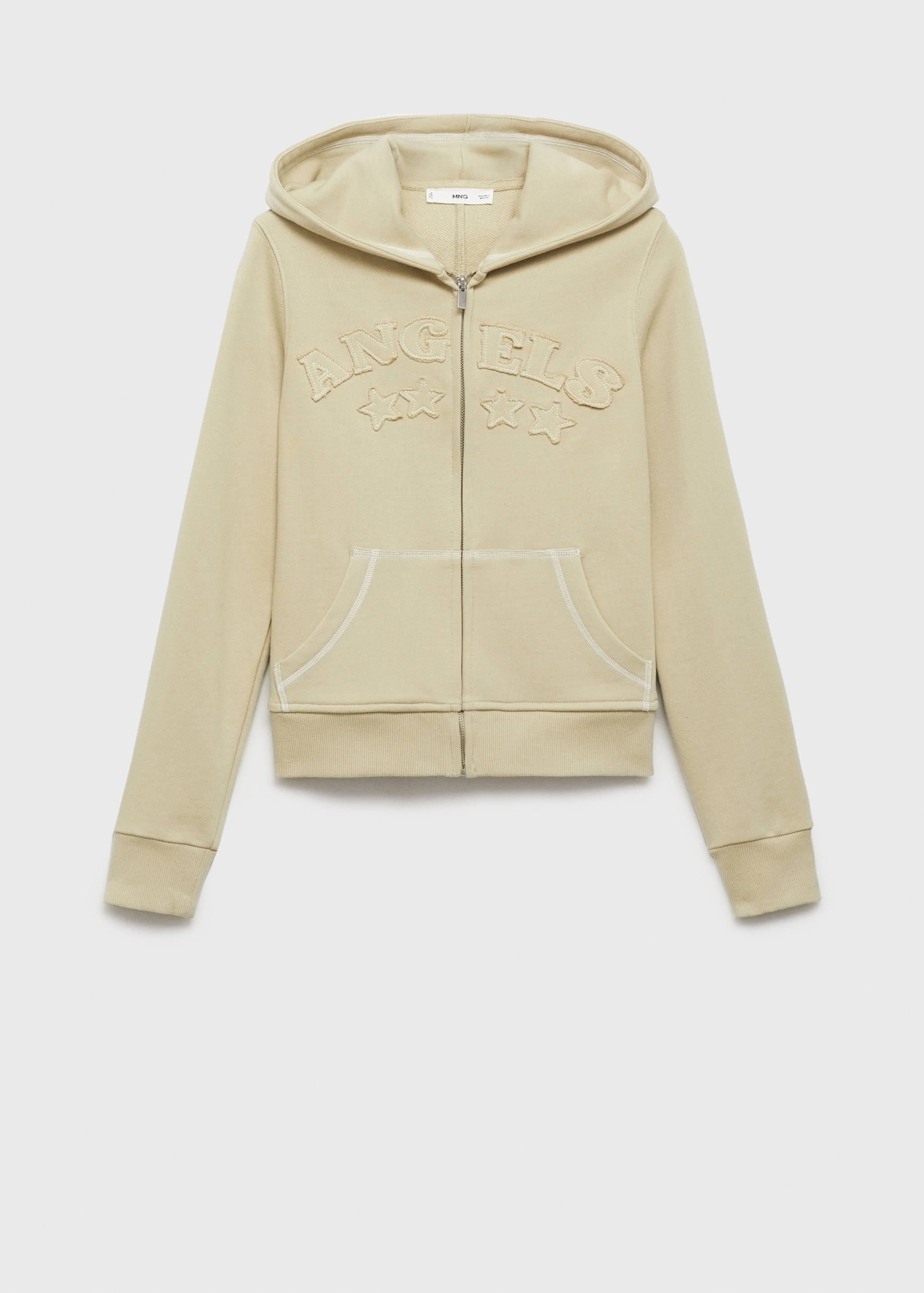 Sudadera algodón mensaje bordado - Artículo sin modelo