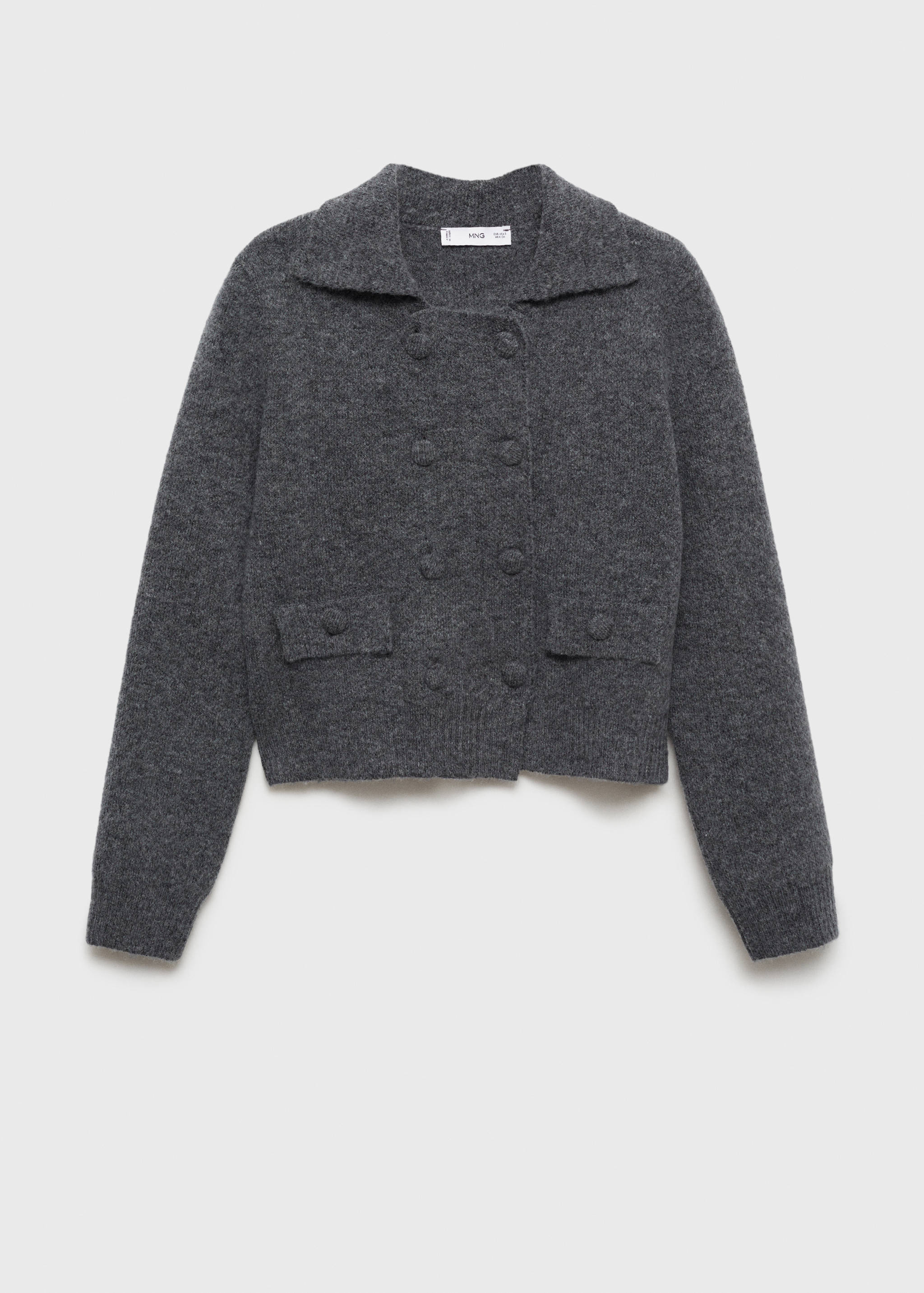 Double-breasted knitted jacket - Article without model