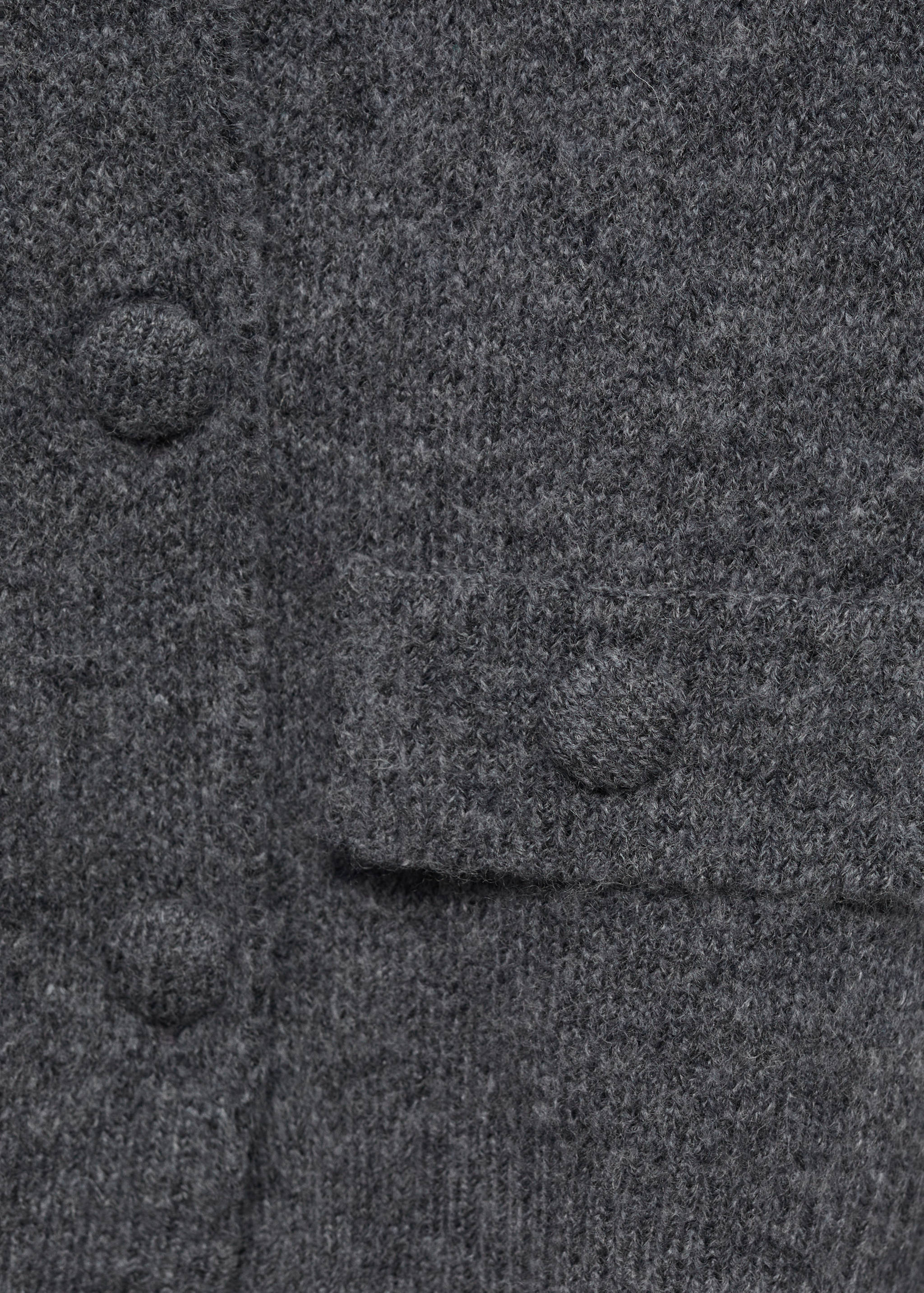 Double-breasted knitted jacket - Details of the article 0