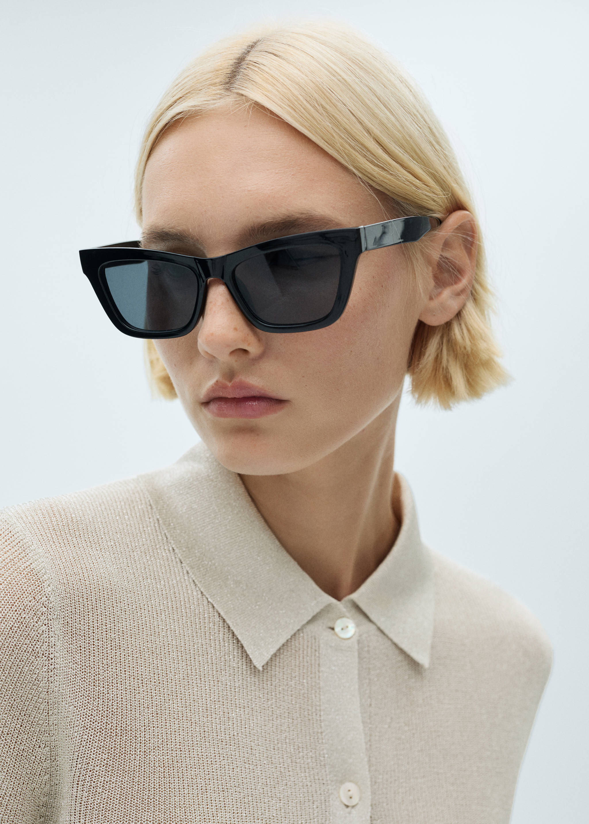 Lurex knitted shirt - Details of the article 1