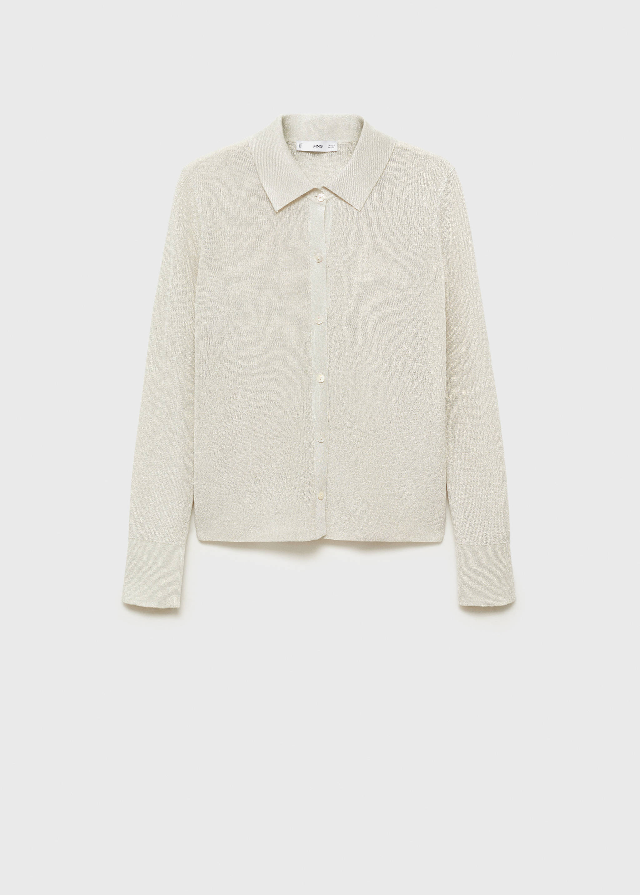 Lurex knitted shirt - Article without model