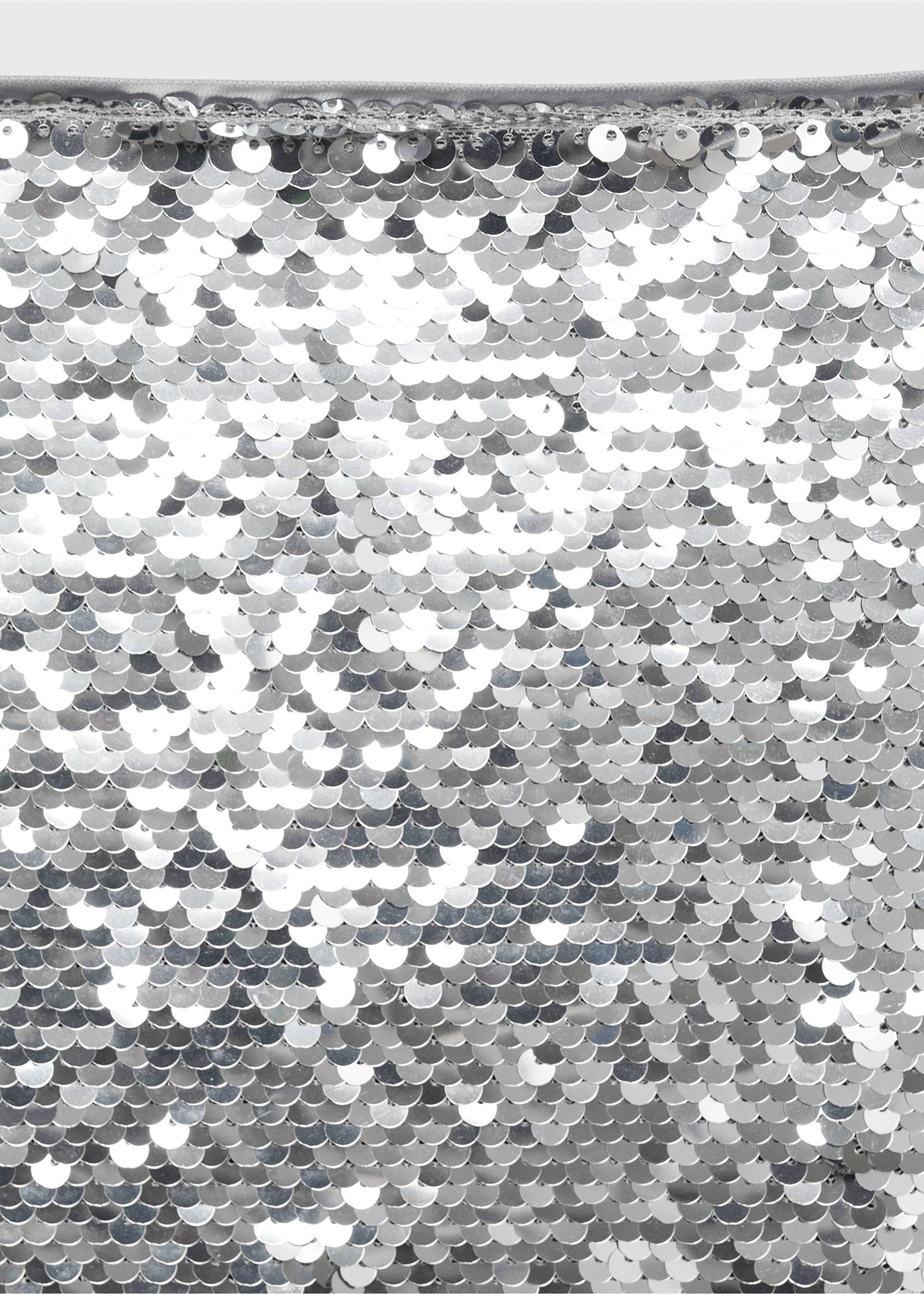 Minikjol paljetter - Detaljer om artikeln 8, Silverfärgad. Ref: 77099059-00.