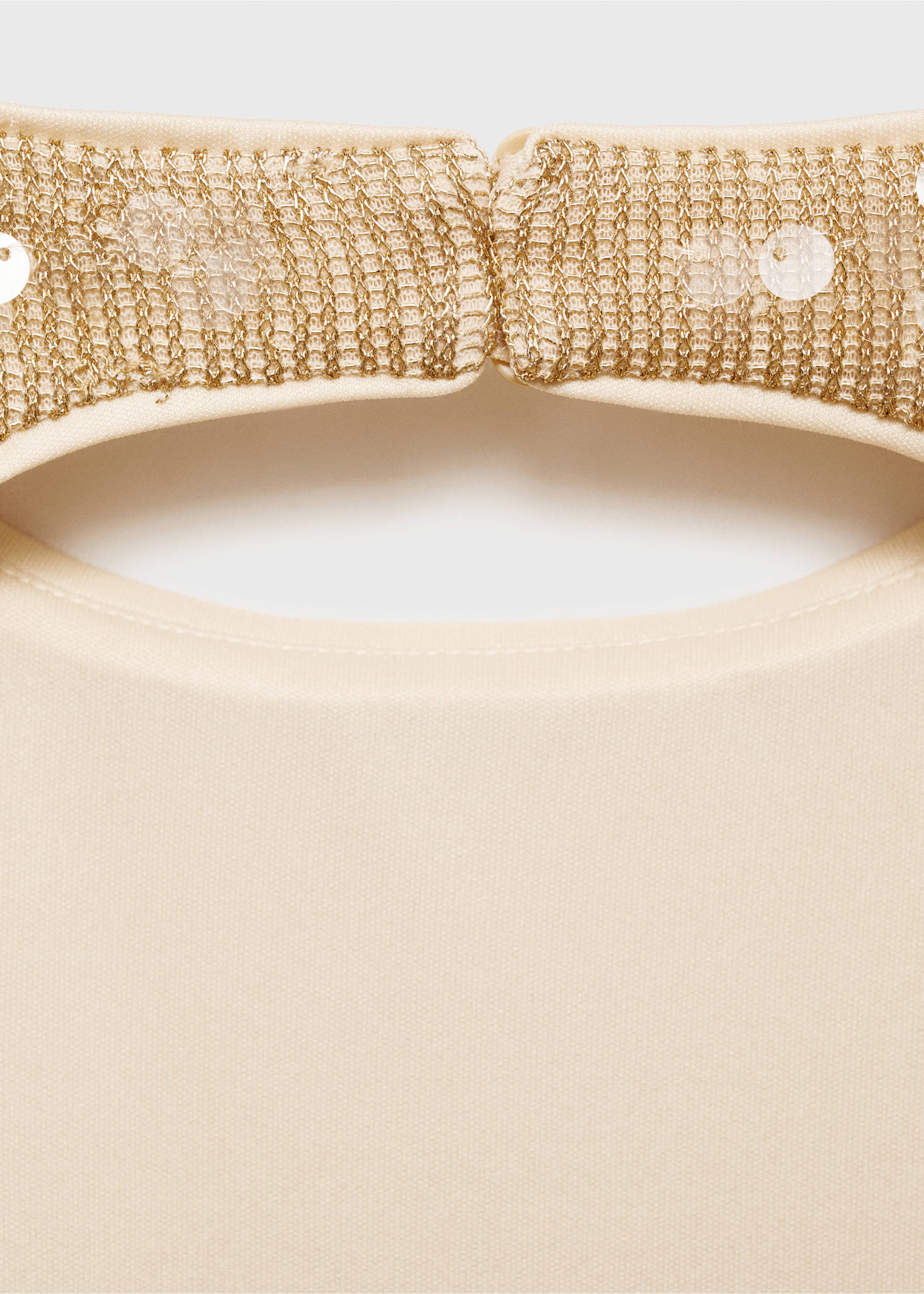 Paillettenkleid mit Rückenausschnitt - Detail des Artikels 0, Gold. Ref: 77099061-00.