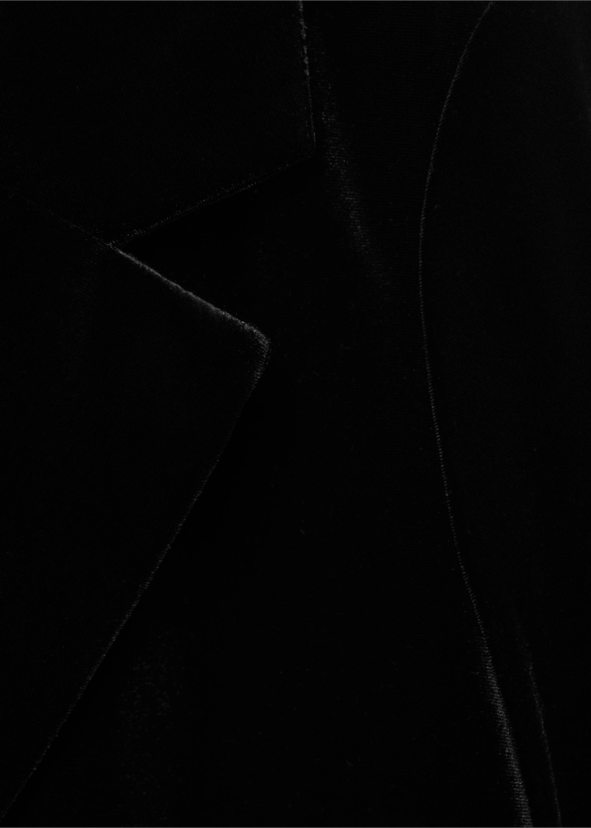 Velvet blazer - Details of the article 0, Black. Ref: 77099064-00.