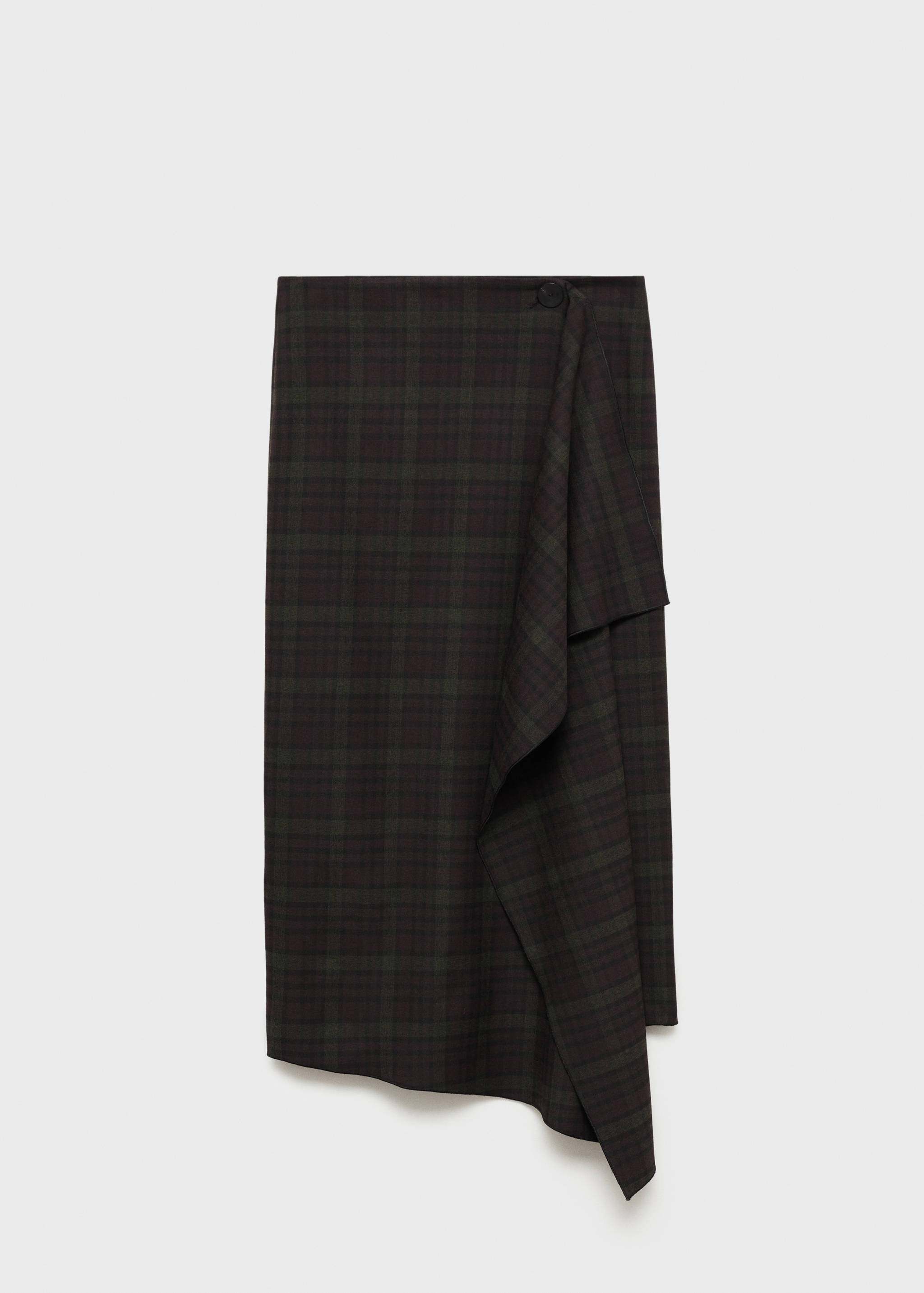 Checked asymmetric skirt - Article without model