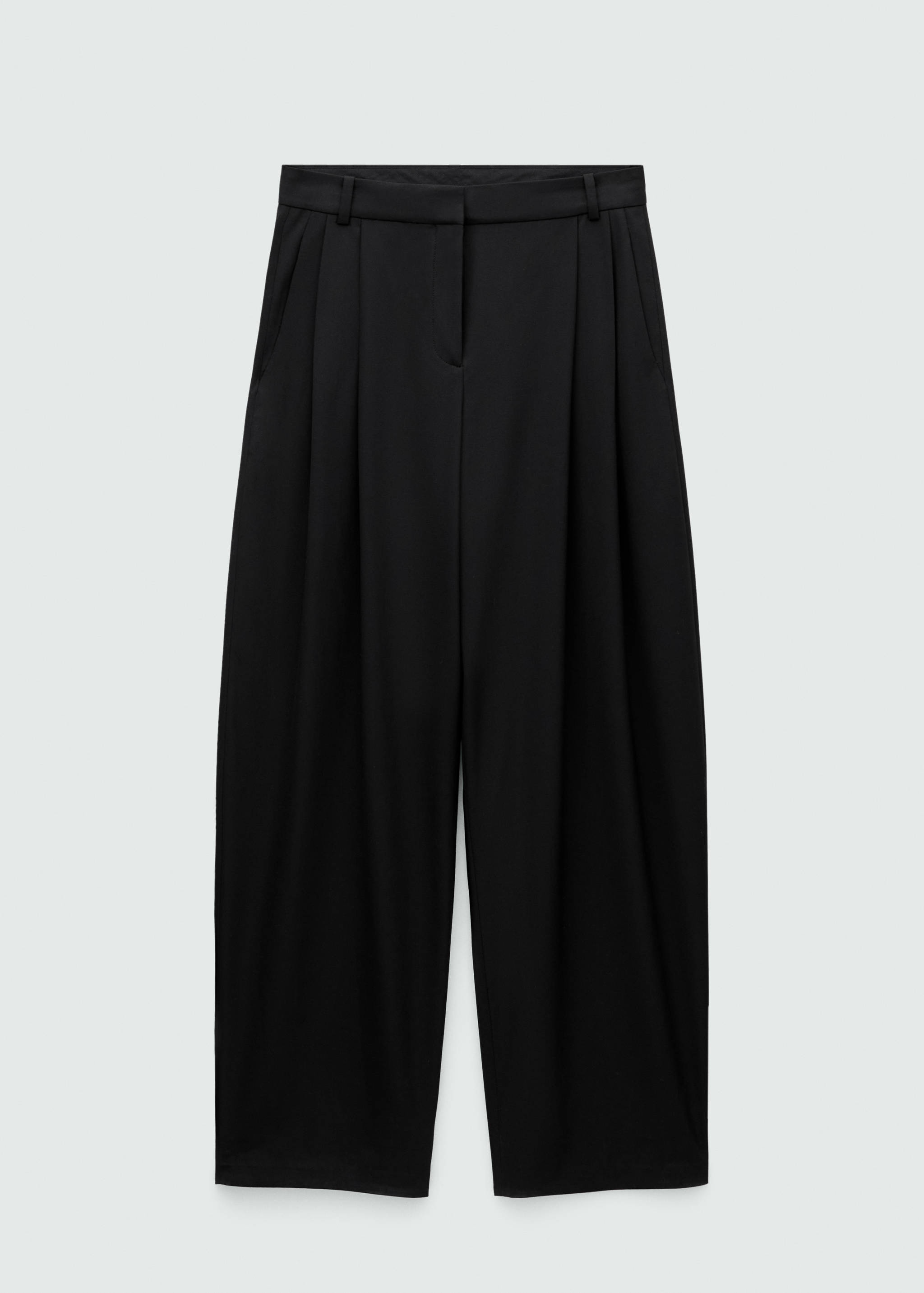 Pleat detail wool trousers - Article without model