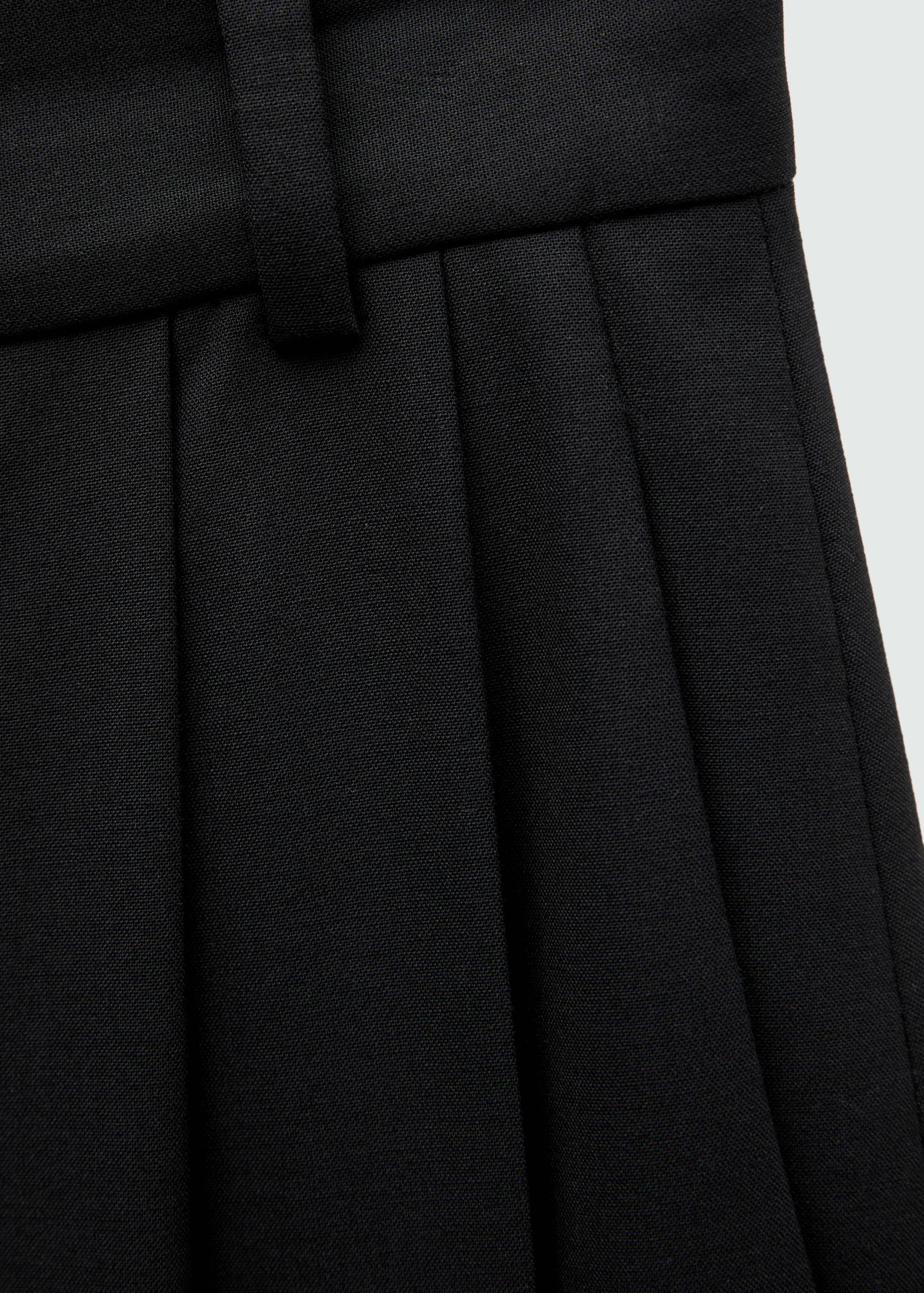 Pleat detail wool trousers - Details of the article 0