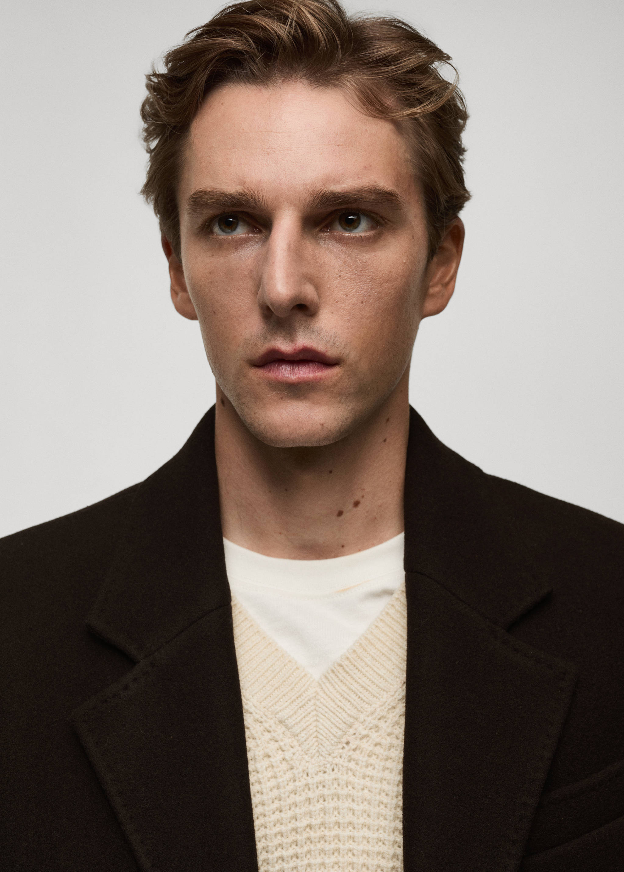 Lange wollen relaxed-fit jas - Detail van het artikel 1