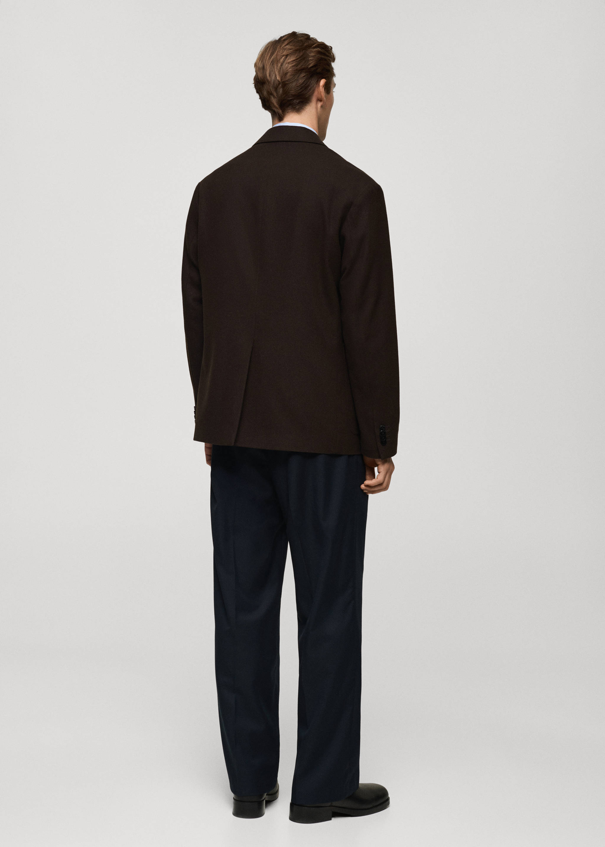 Recycled wool regular-fit jacket - Reverse of the article