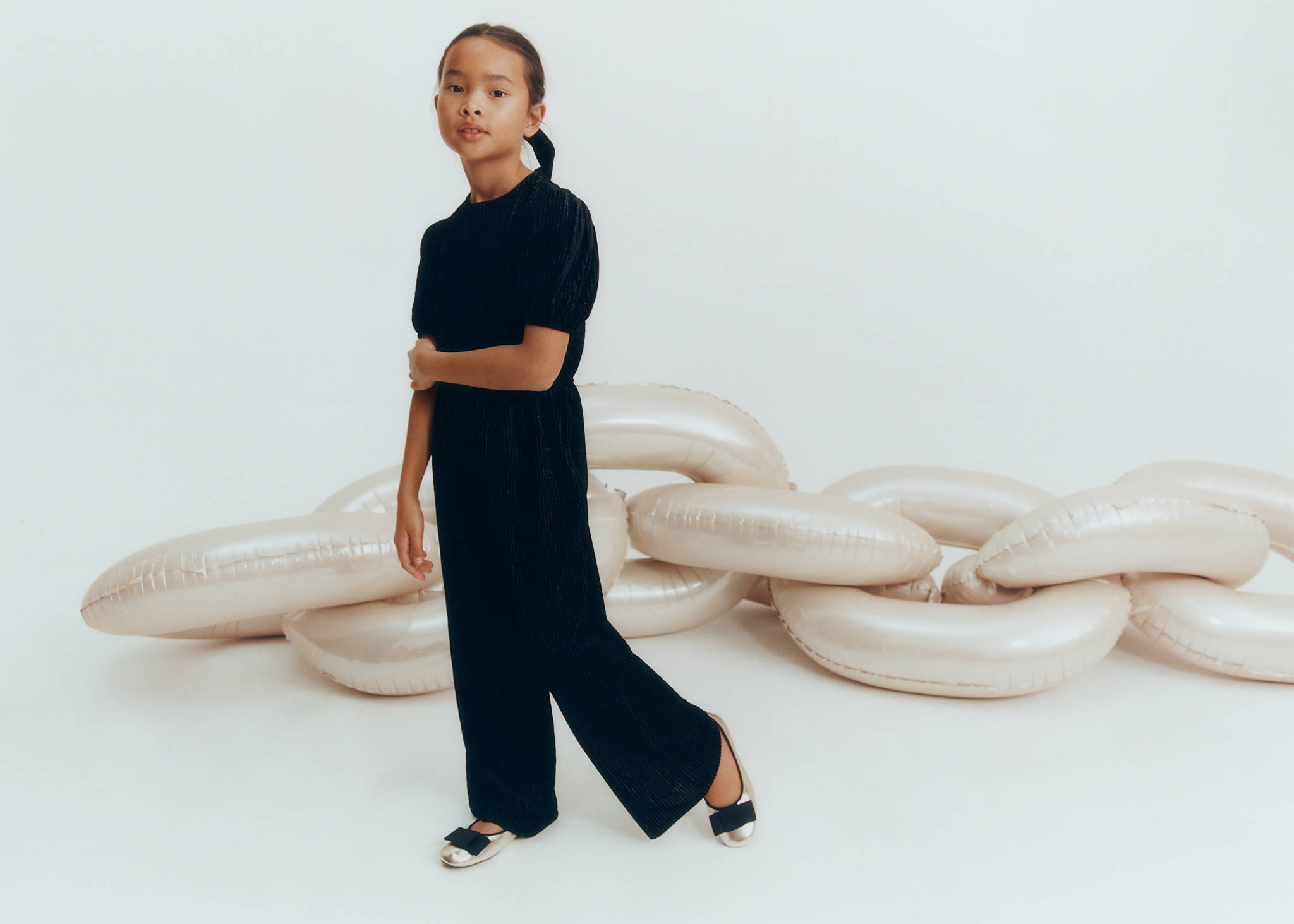 Lurex long jumpsuit - Panoramic plane