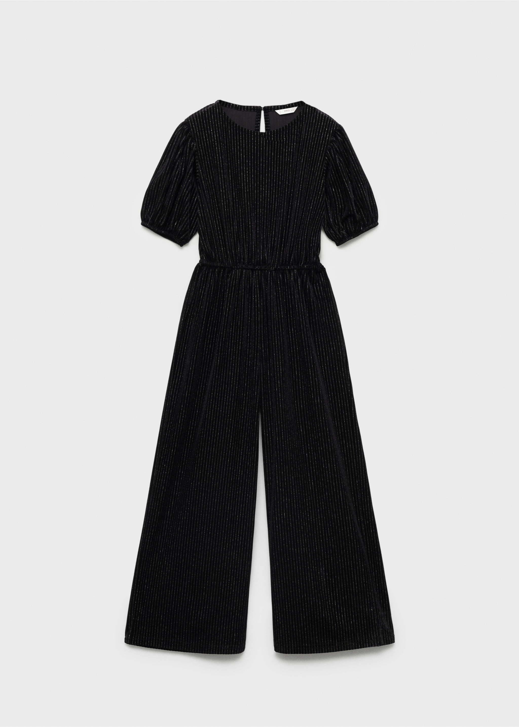 Lurex long jumpsuit - Article without model, Black. Ref: 77099232-00.