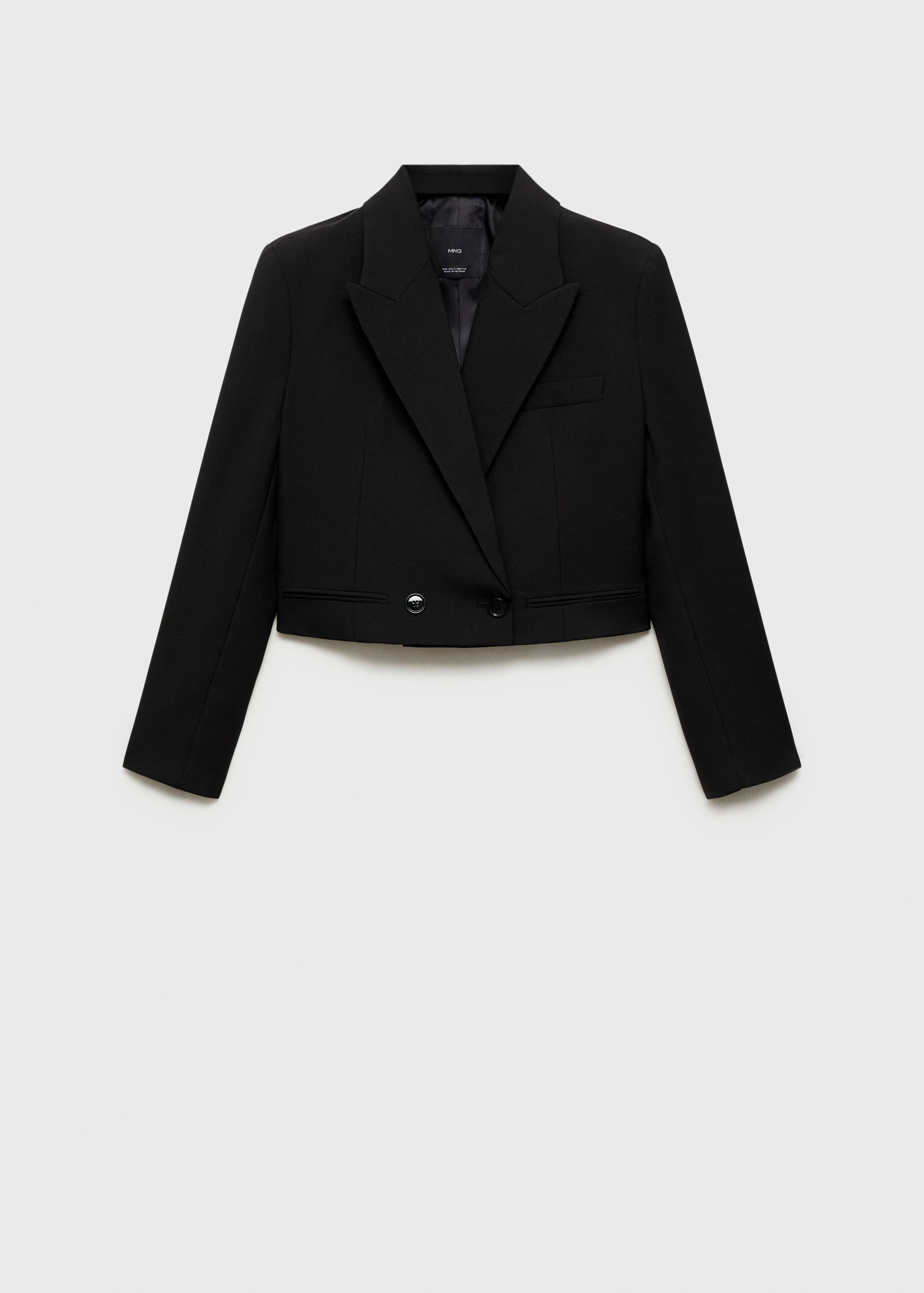 Rövidre vágott blézer dupla gombolással - Termék modell nélkül