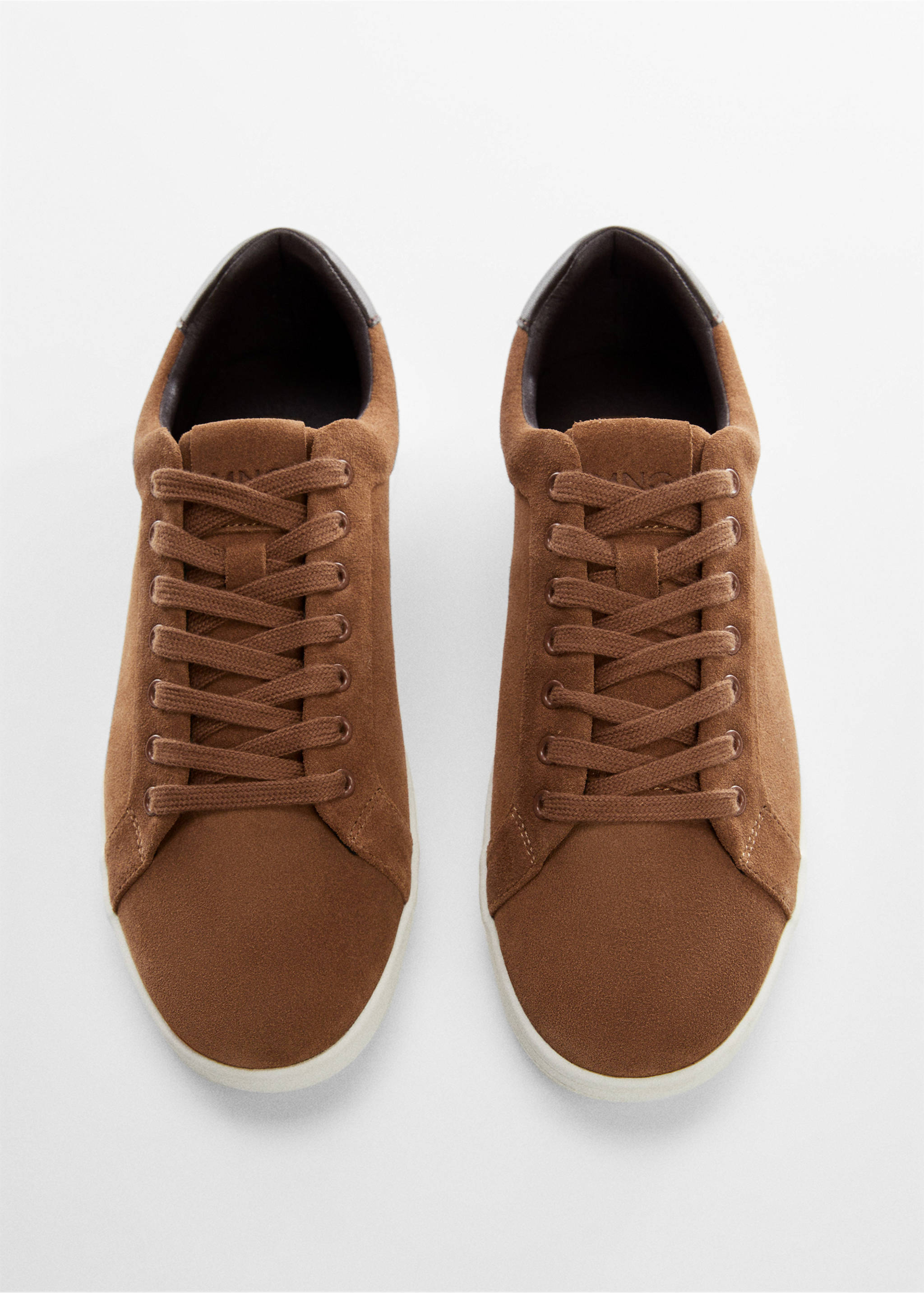 Lace-up leather sneakers - Details of the article 3, Chocolate. Ref: 77144392-00.