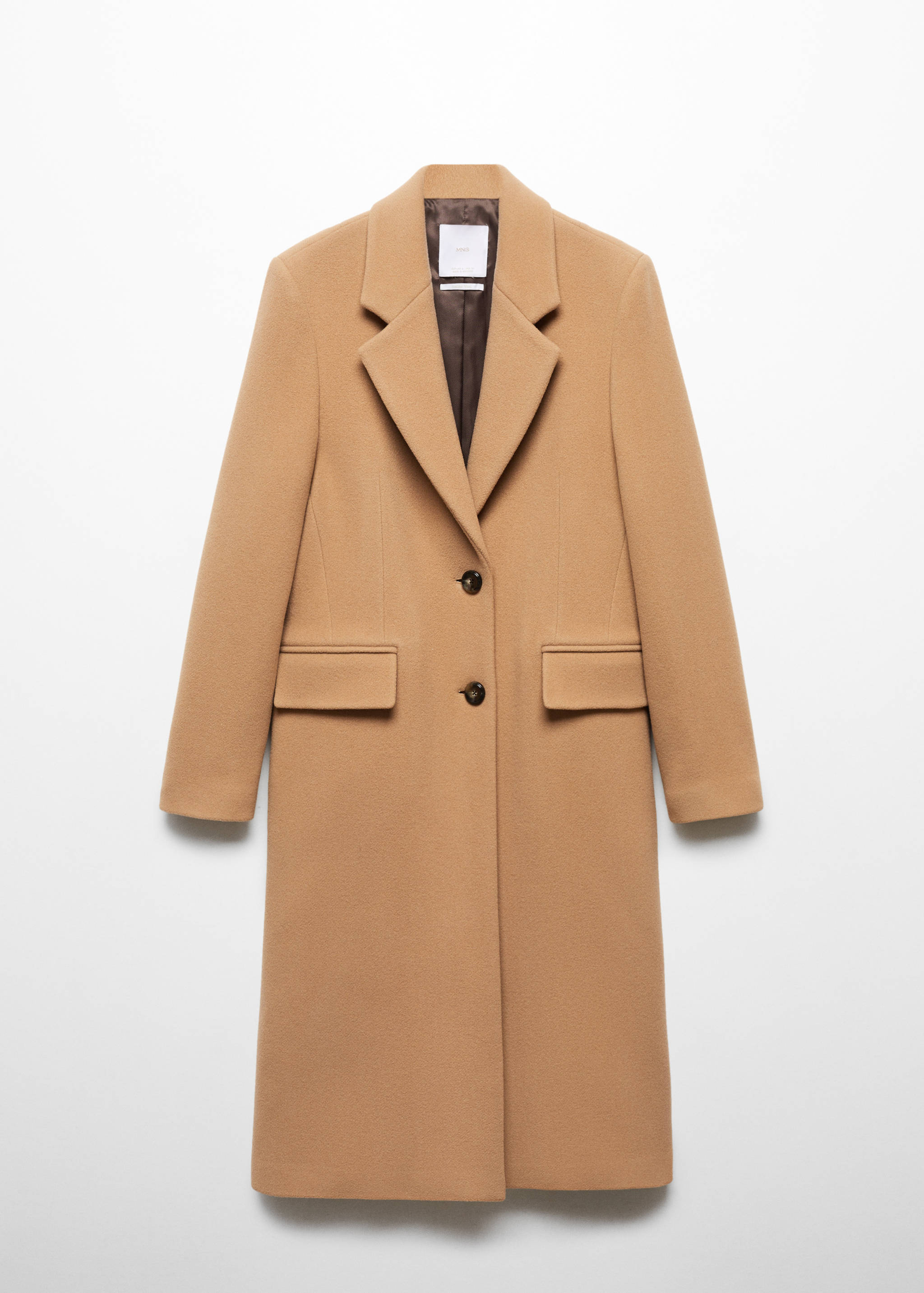 Midi-jas van scheerwol - Artikel zonder model