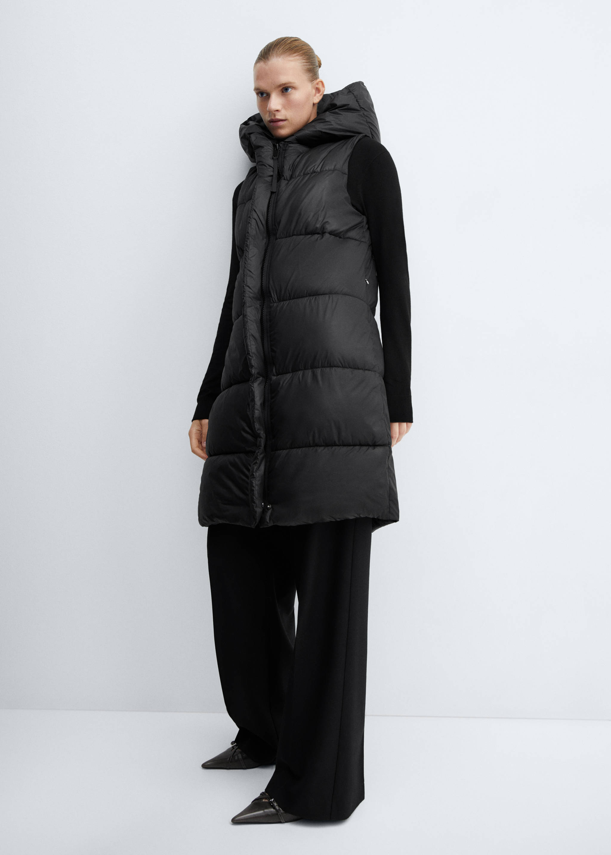 Long puffer vest - Details of the article 2