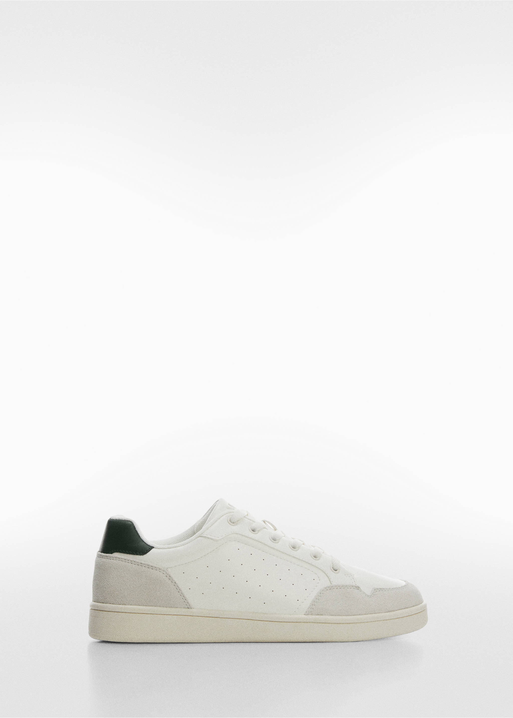 Lace-up leather sneakers - Article without model, Off White. Ref: 77183256-00.
