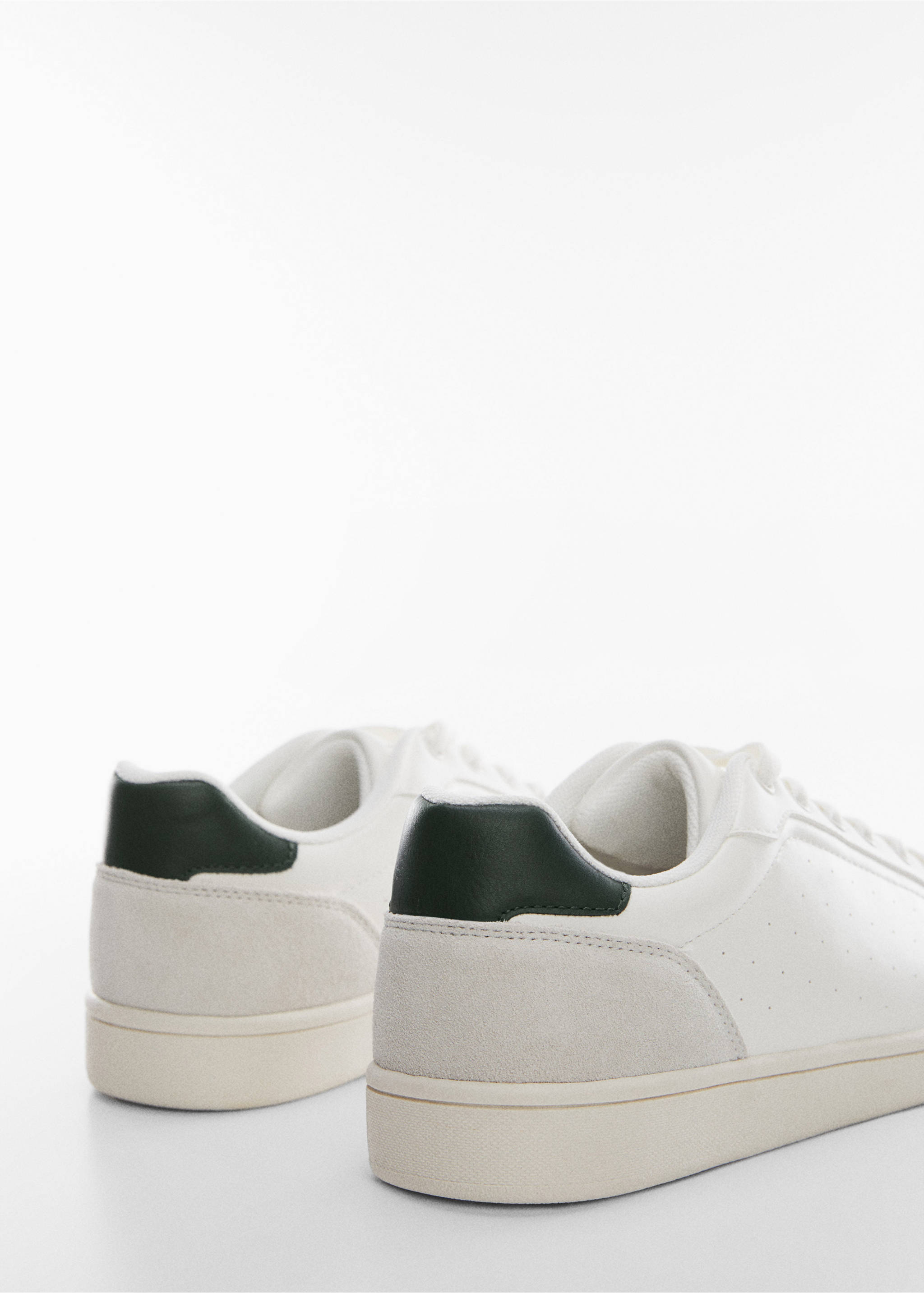 Lace-up leather sneakers - Details of the article 2, Off White. Ref: 77183256-00.