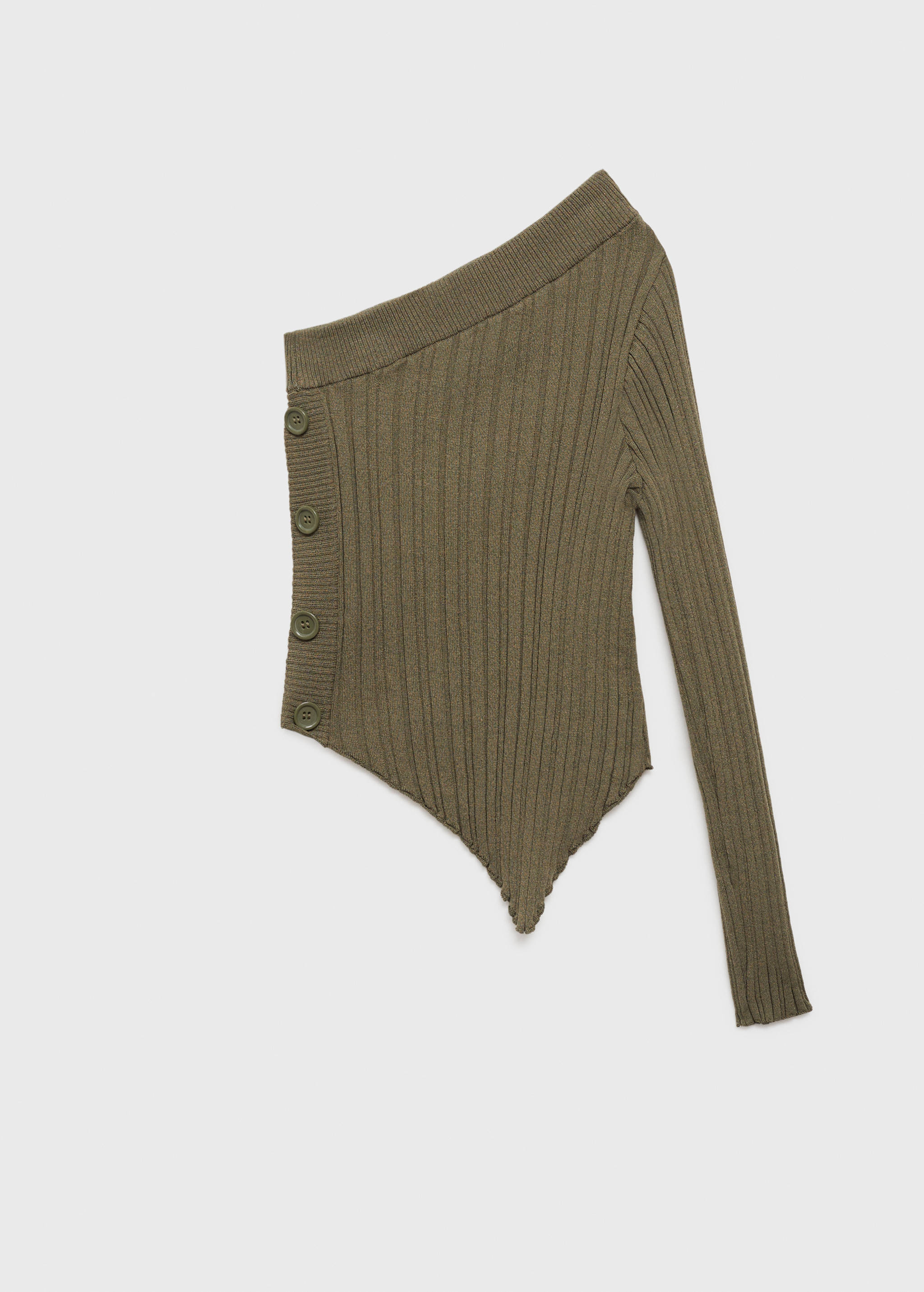 Ribbed Asymmetric sweater - Article without model