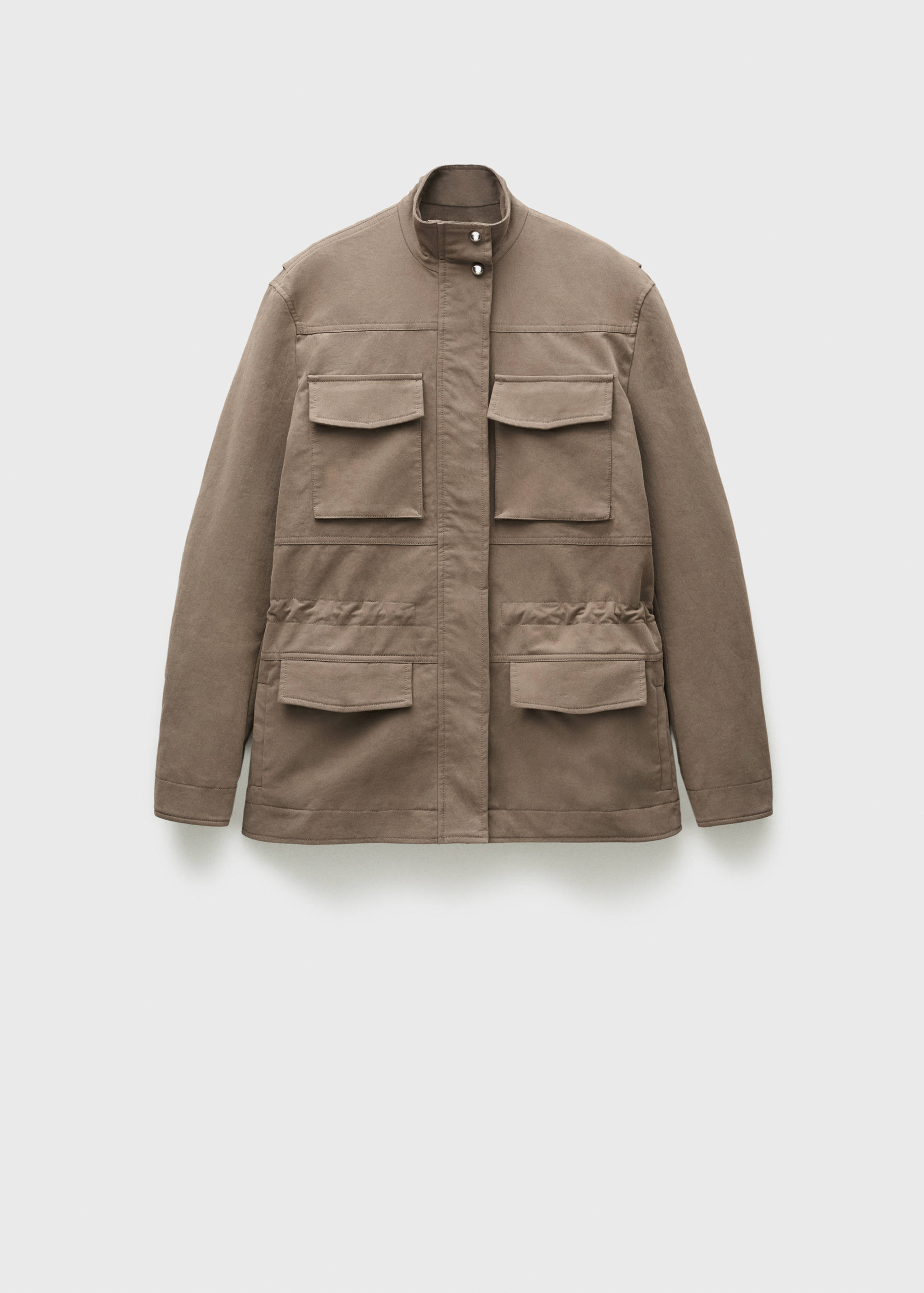 Parka met zakken en hoge kraag - Artikel zonder model