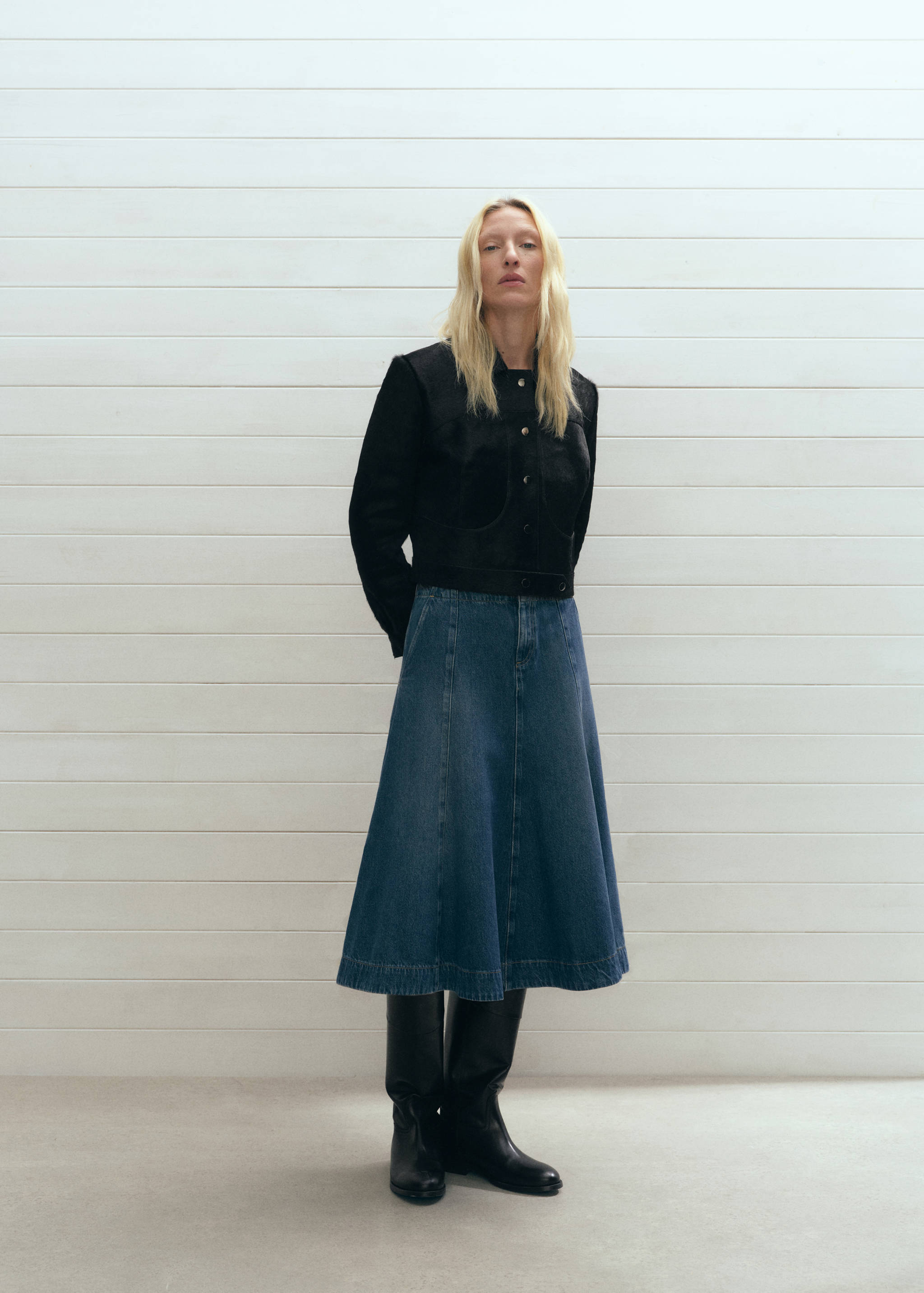 Kurtka ze skóry z włosiem - Plan ogólny