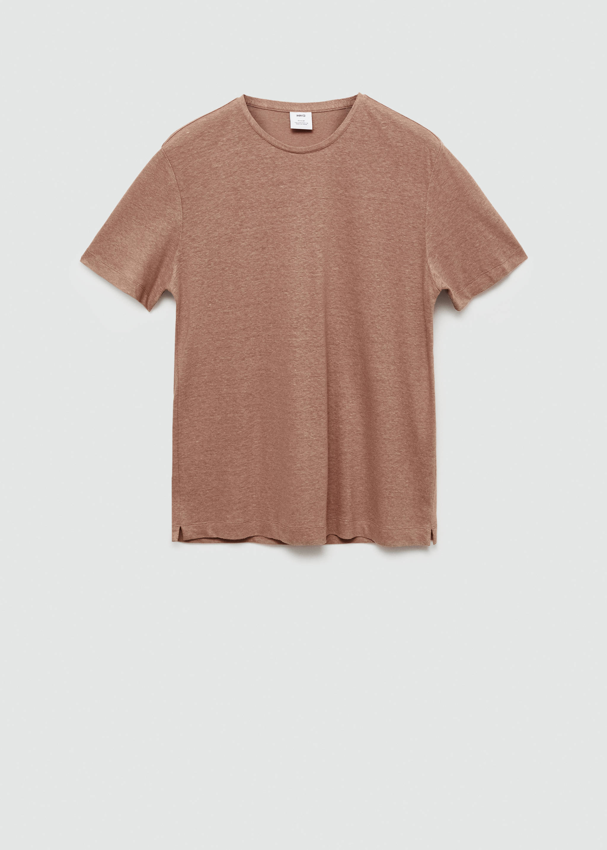 Regular-fit linen t-shirt - Article without model