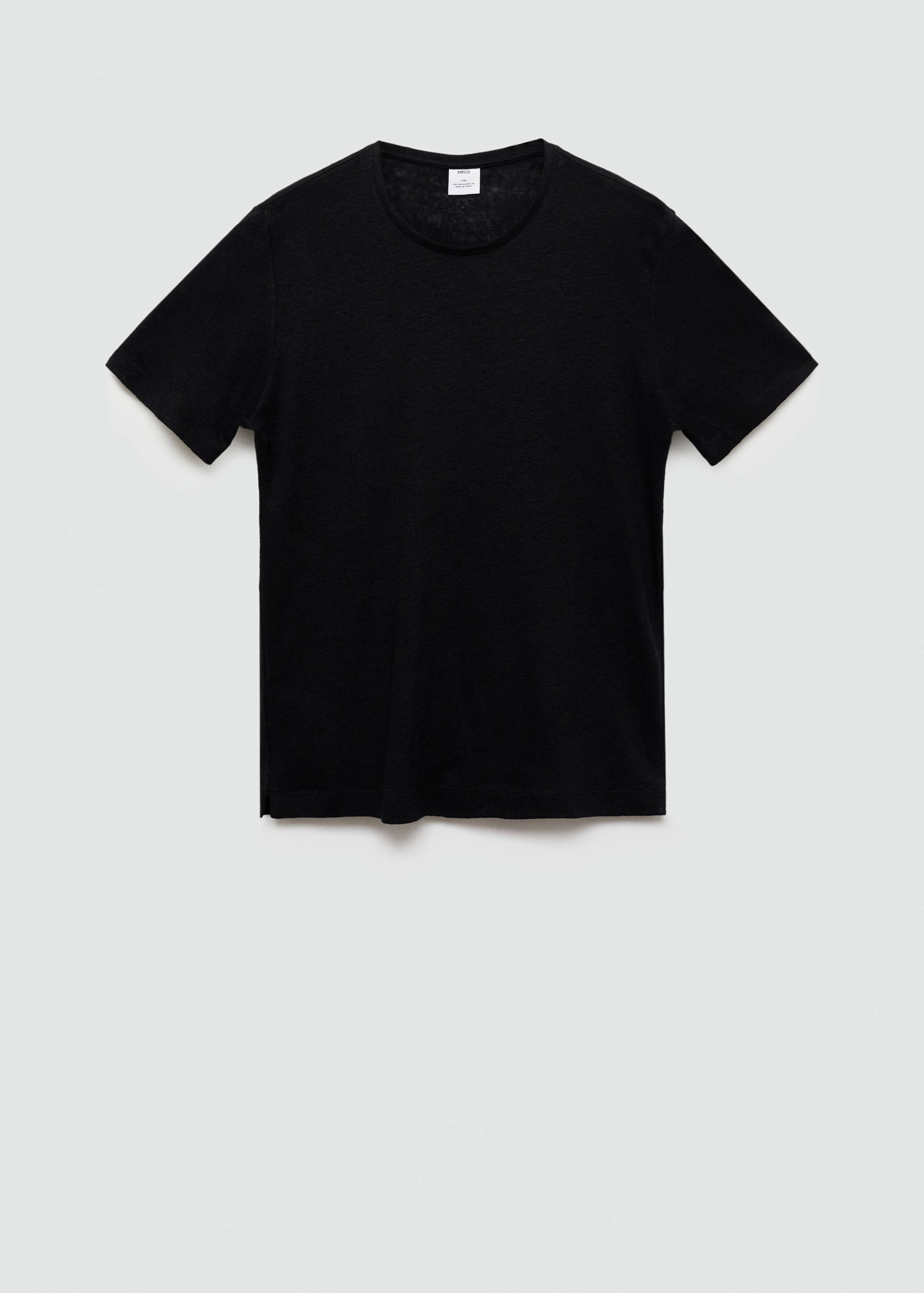 Regular-fit linen t-shirt - Article without model