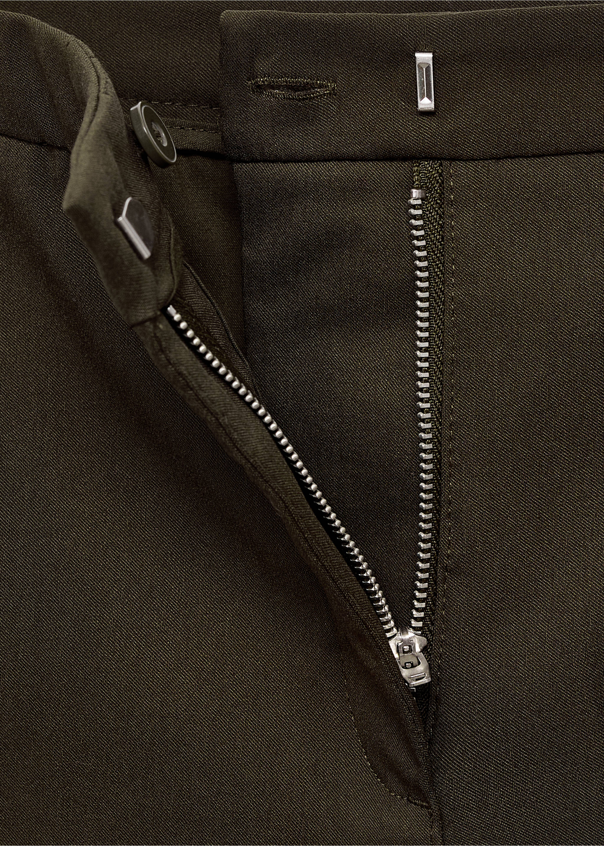 Crop skinny broek - Detail van het artikel 0, Kaki. Ref: 83700555-00.