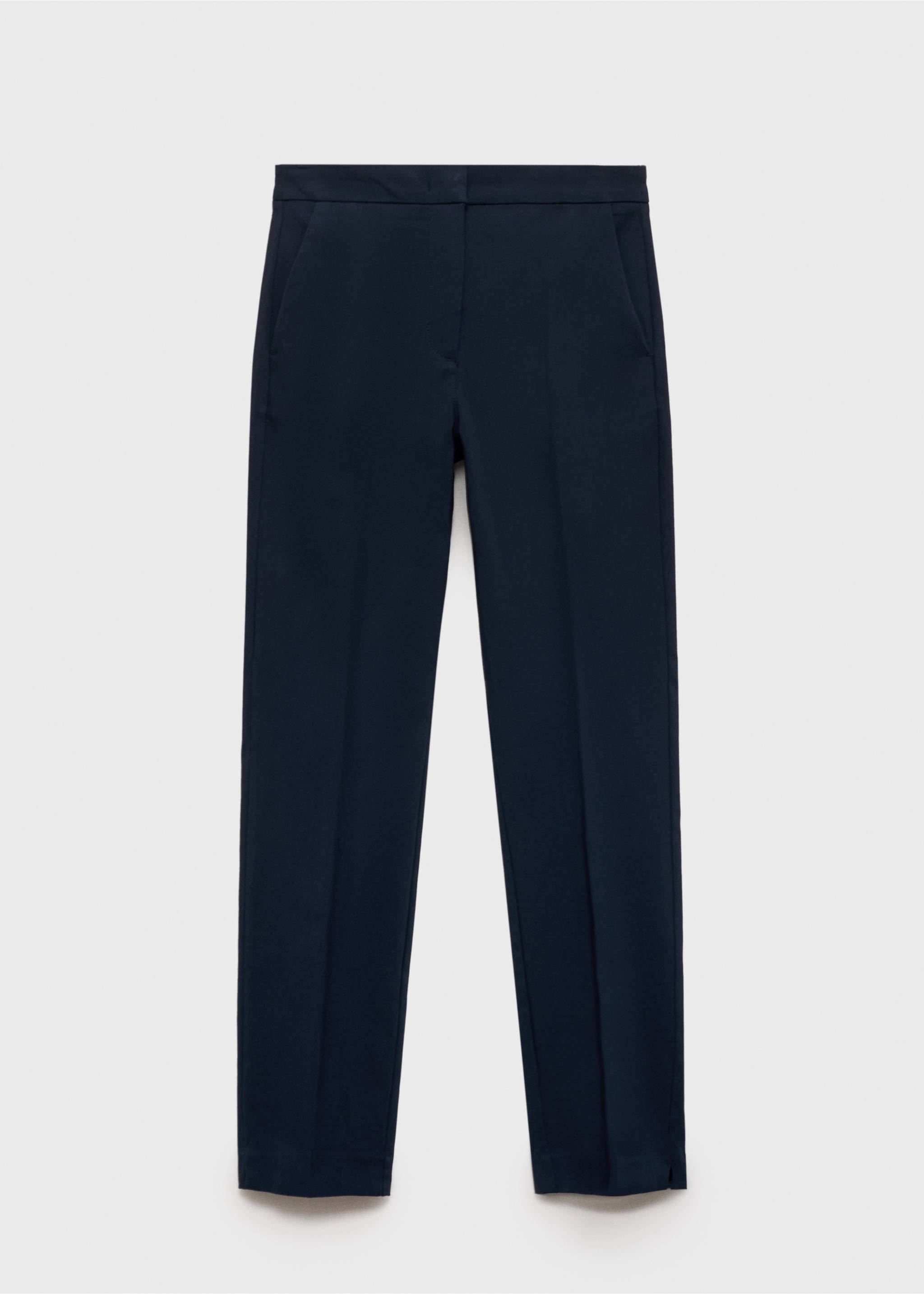 Pantalon skinny crop - Article sans modèle, Bleu marine foncé. Ref: 83700555-00.