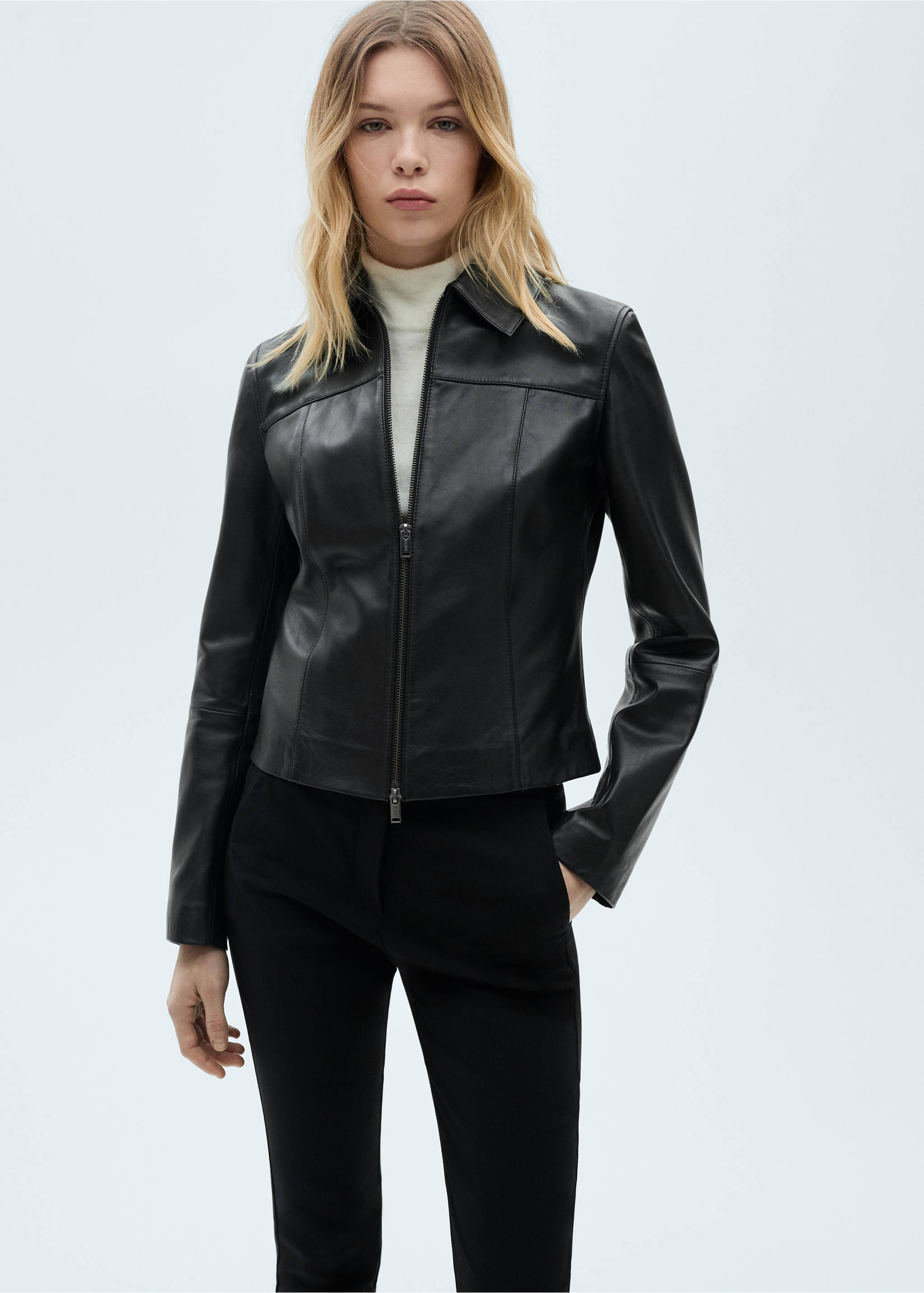 Skinny Hose in 7/8-Länge - Detail des Artikels 1, Schwarz. Ref: 83700555-00.