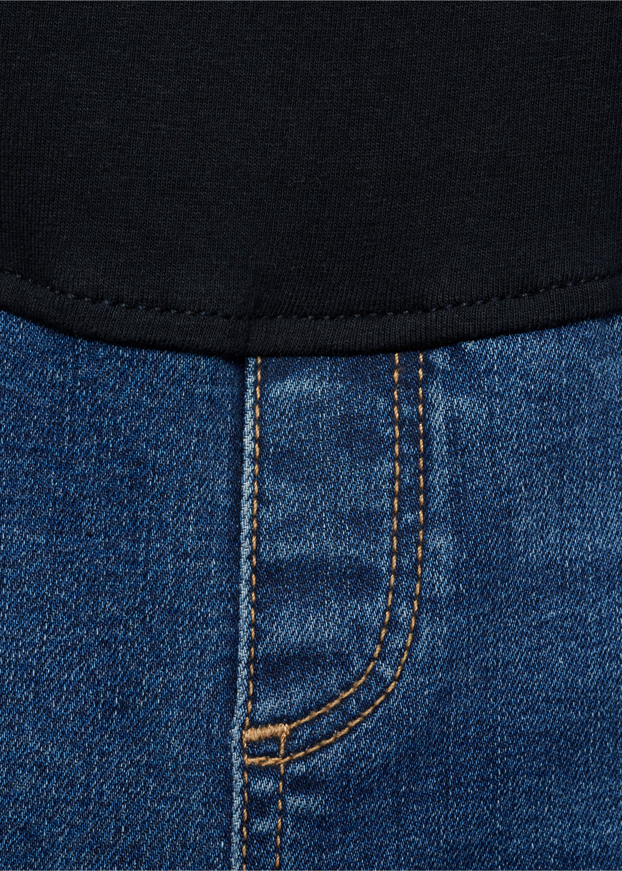 Maternity skinny jeans - Details of the article 8, Dark Blue. Ref: 87000252-00.