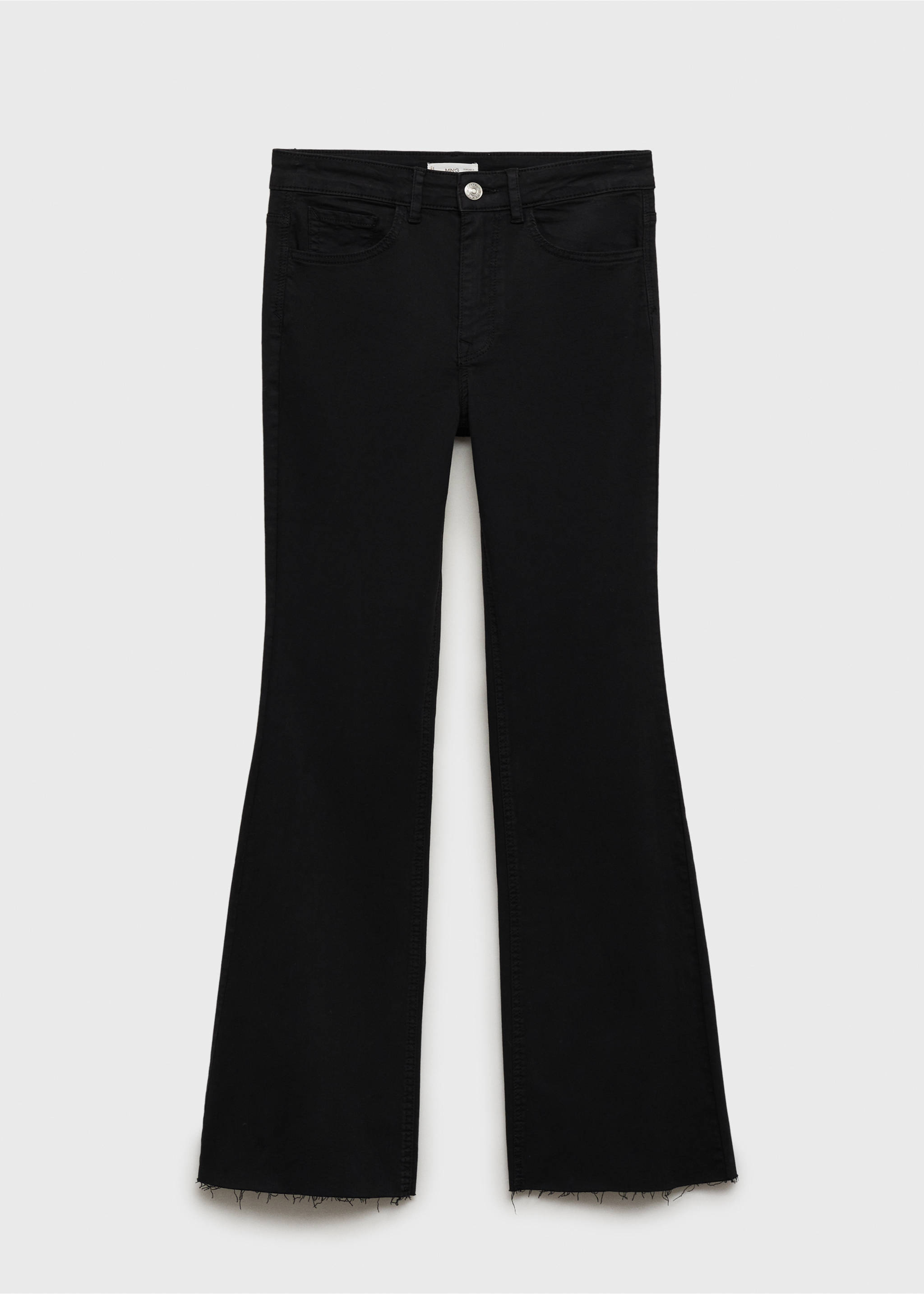 Flared jeans - Article without model, Black denim. Ref: 87000262-00.