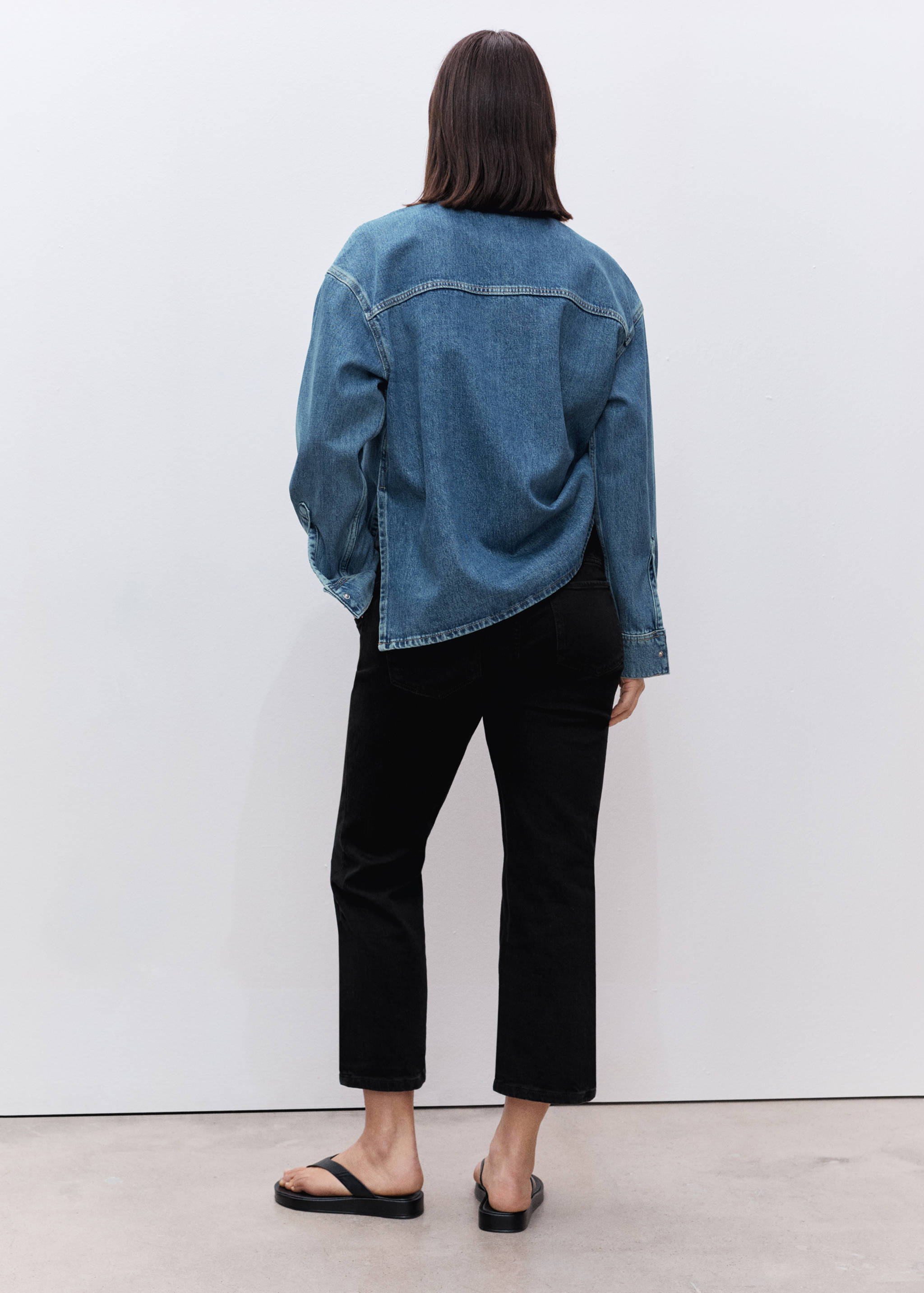 Jeans rectos premamá - Reverso del artículo