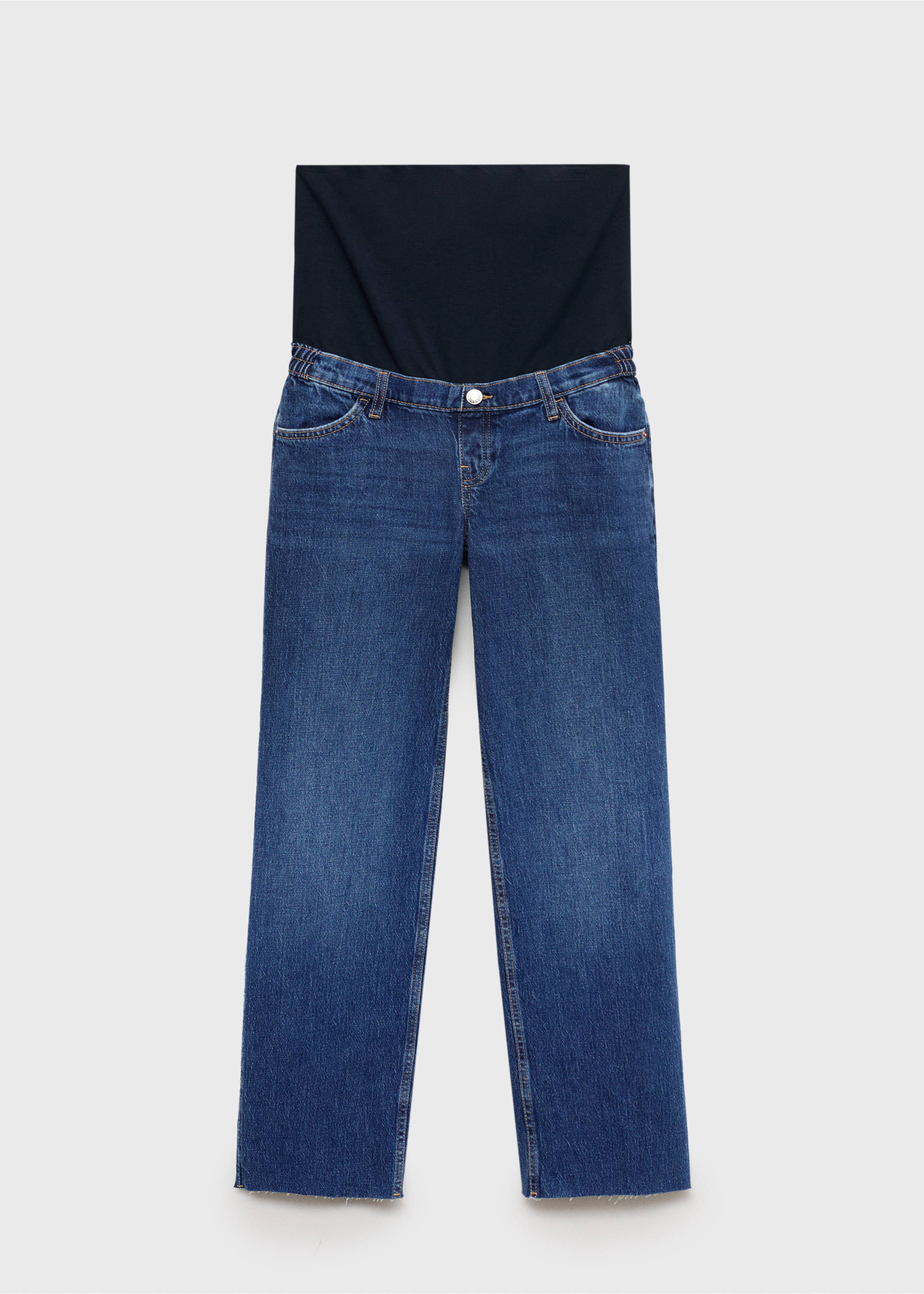 Maternity wide leg jeans - Article without model, Medium Blue. Ref: 87000265-00.