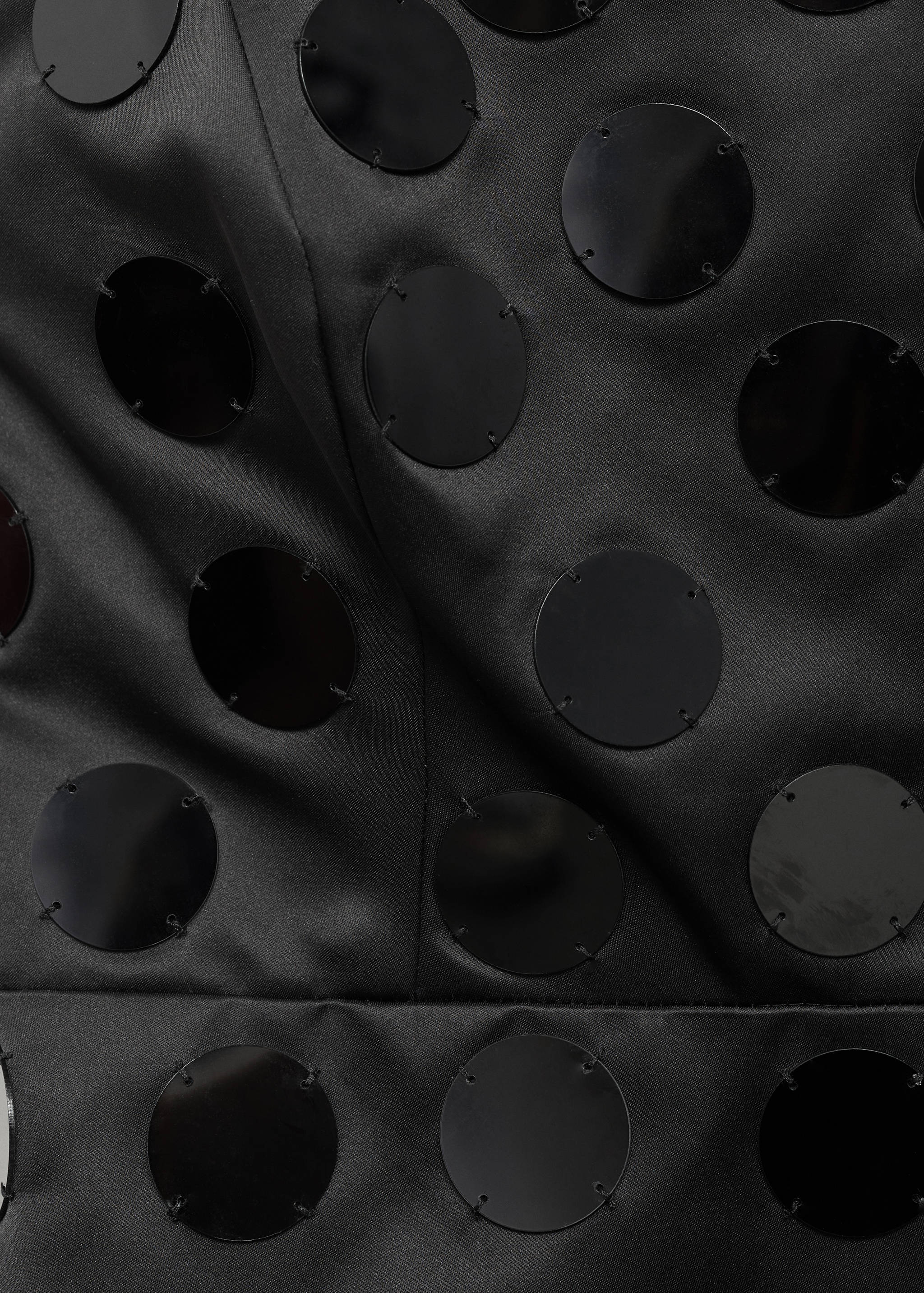 Short strapless dress with mirrors - Details of the article 0