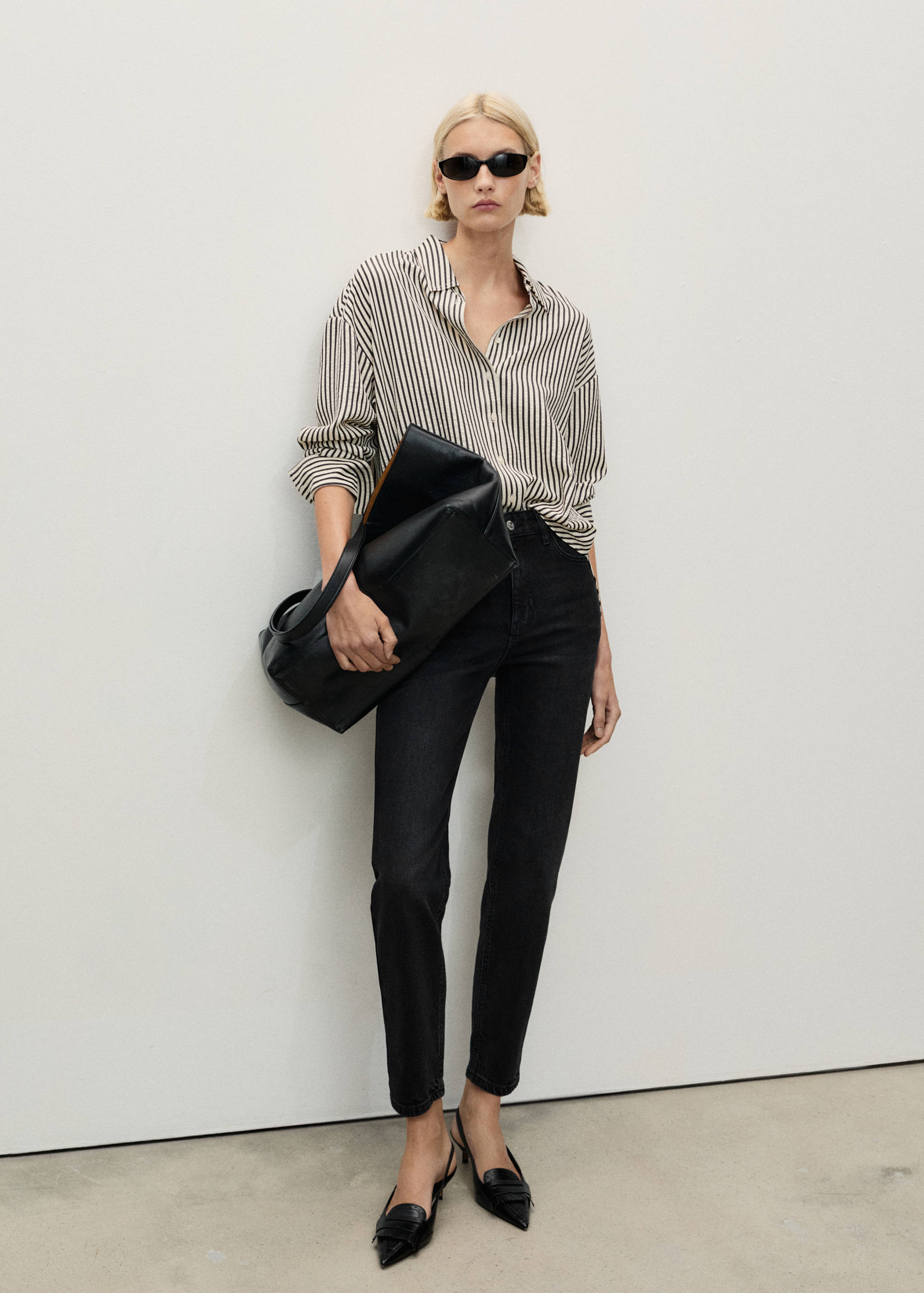 Newmom comfort high-waist jeans - Overzichtstekening