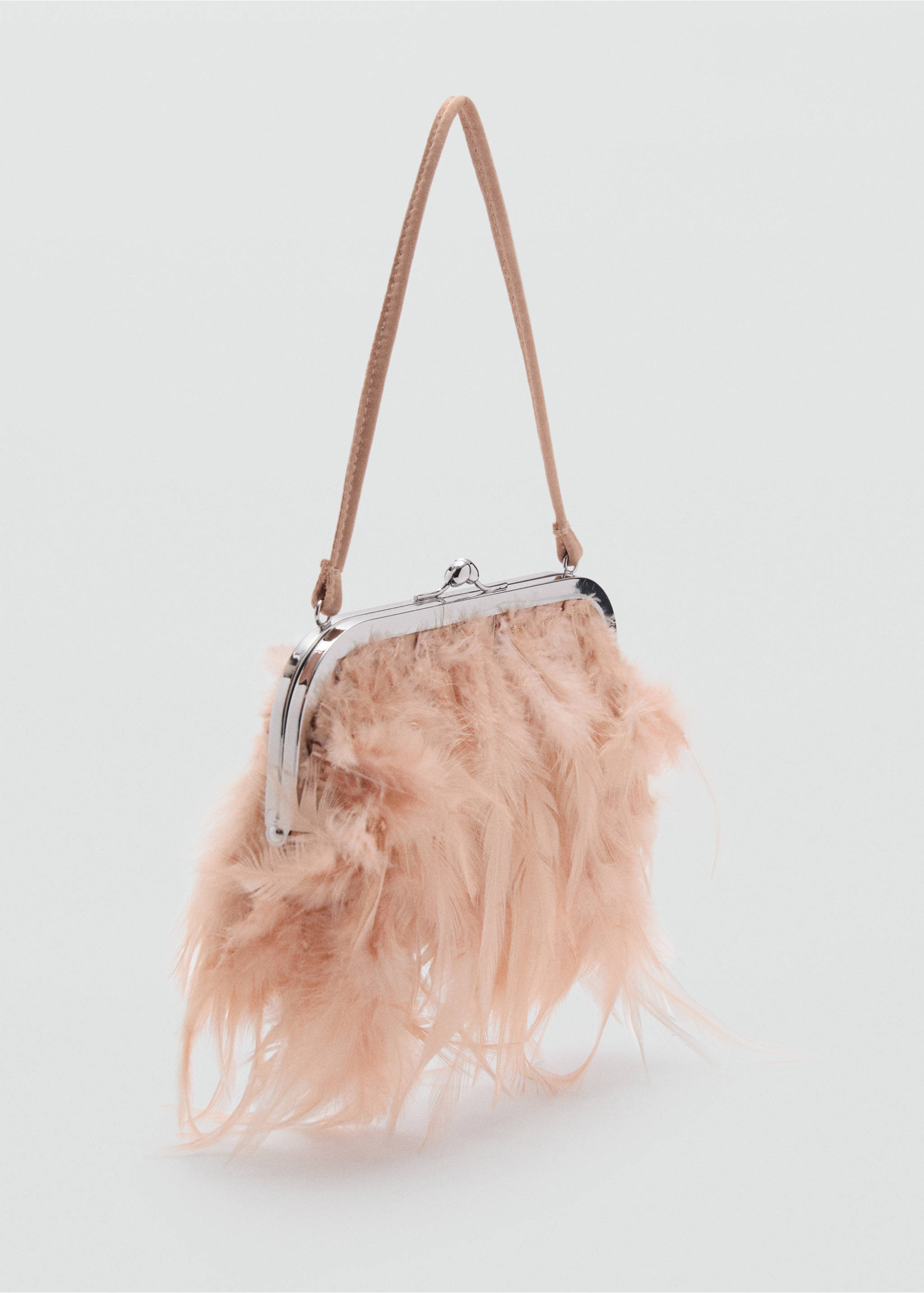 Sac plumes anse courte - Plan moyen, Nude. Ref: 87000295-00.