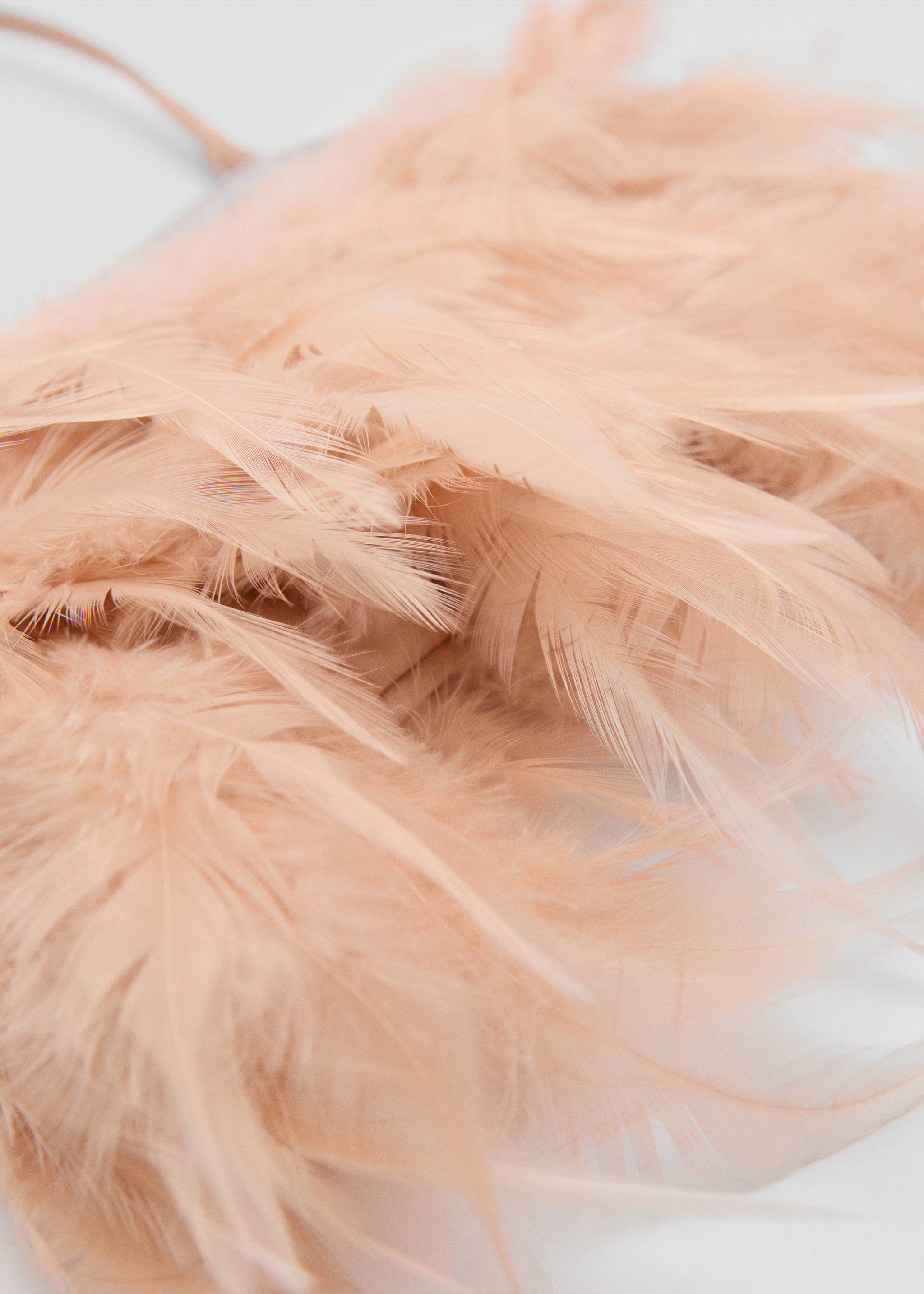 Sac plumes anse courte - Détail de l'article 2, Nude. Ref: 87000295-00.