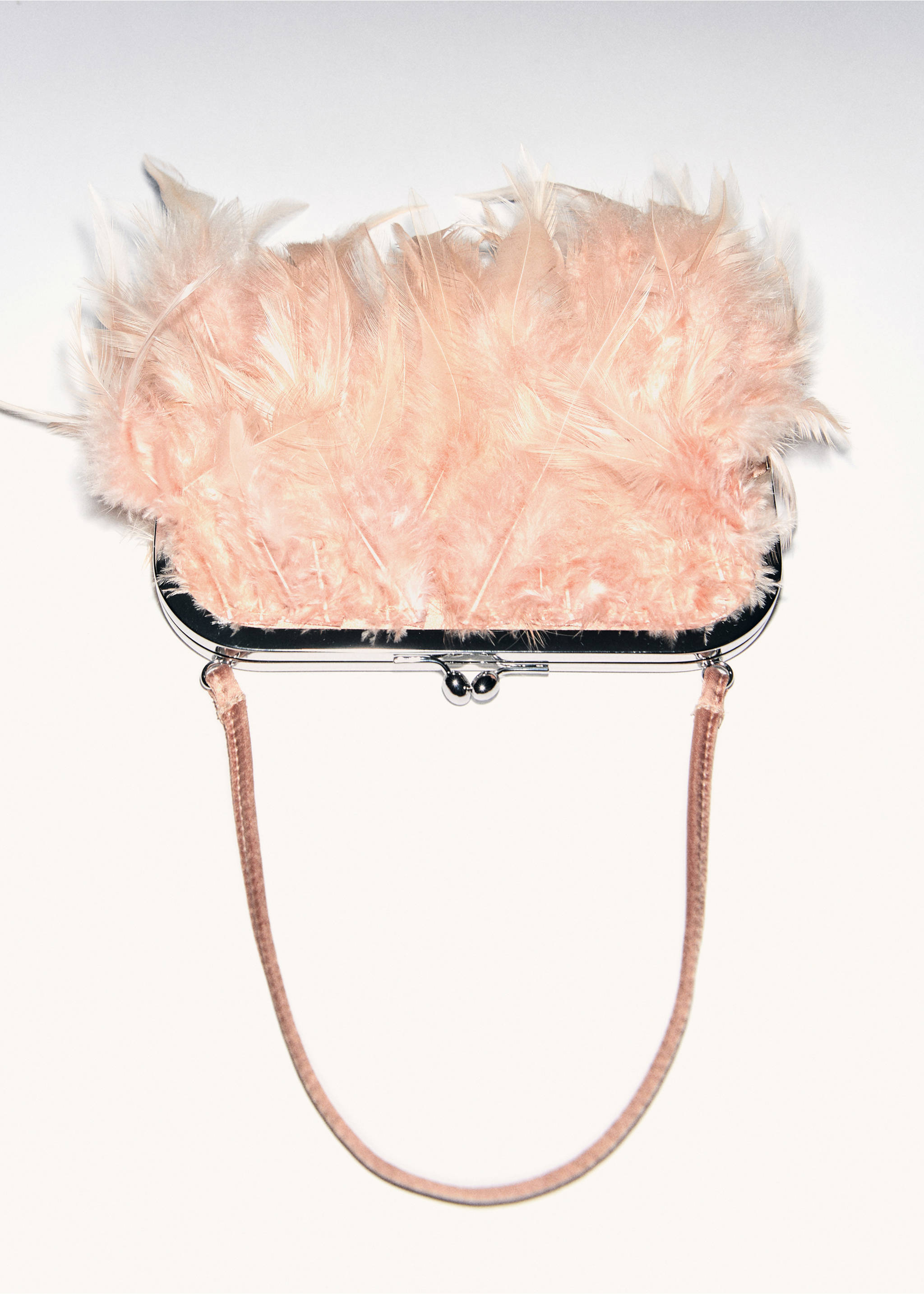Sac plumes anse courte - Détail de l'article 5, Nude. Ref: 87000295-00.
