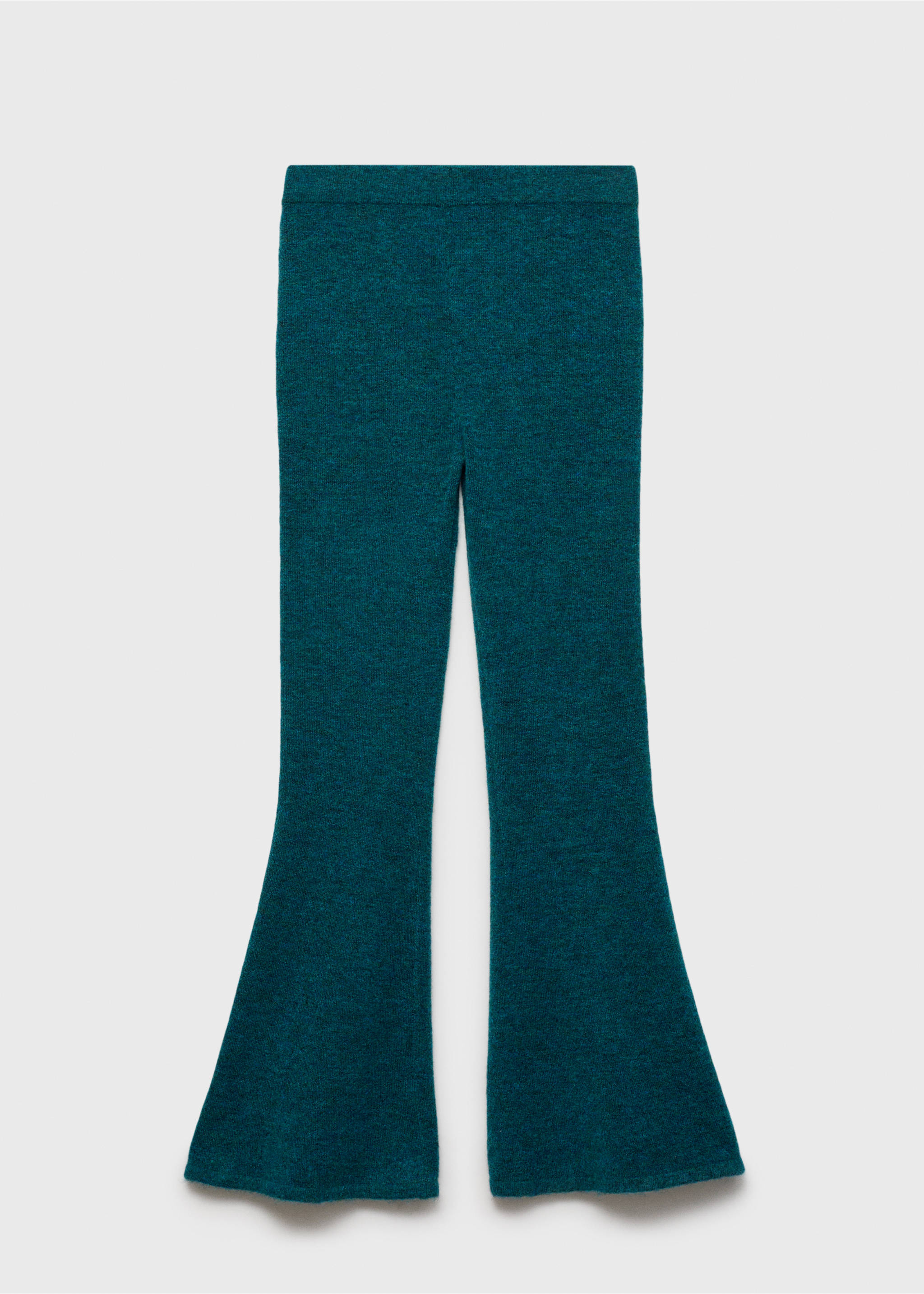 Pantalon évasé maille - Article sans modèle, Bleu pétrole. Ref: 87000353-00.