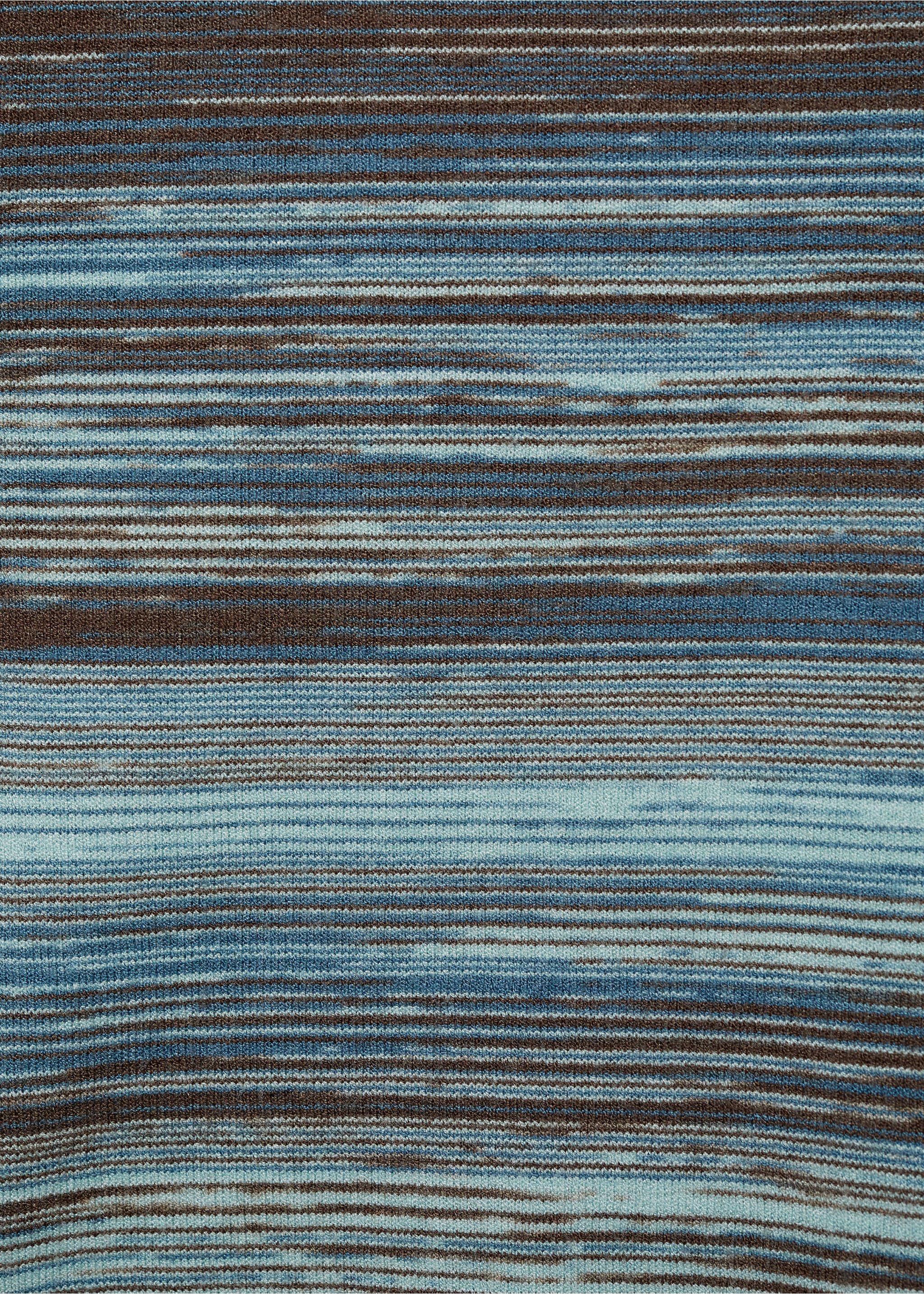 Stand-collar striped sweater - Details of the article 0, Blue. Ref: 87000360-00.