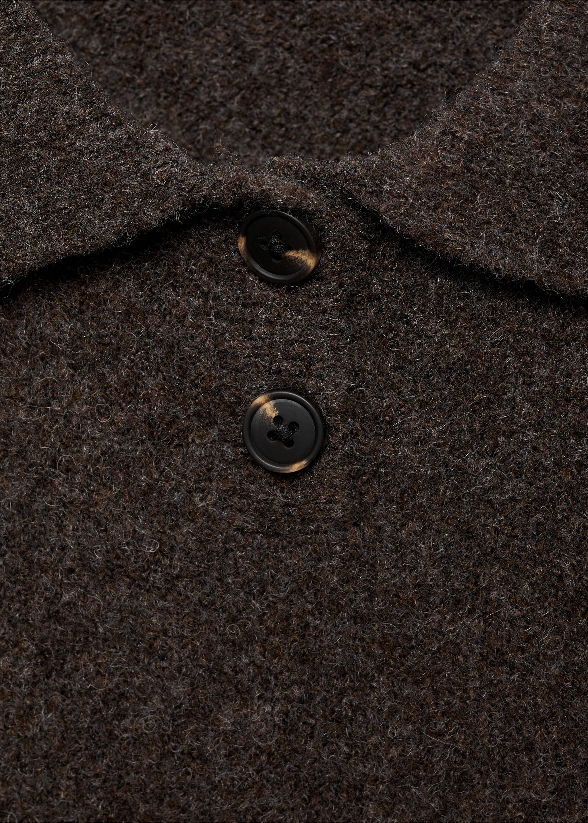 Jersey manga corta cuello polo - Detalle del artículo 8, Marrón medio. Ref: 87000362-00.