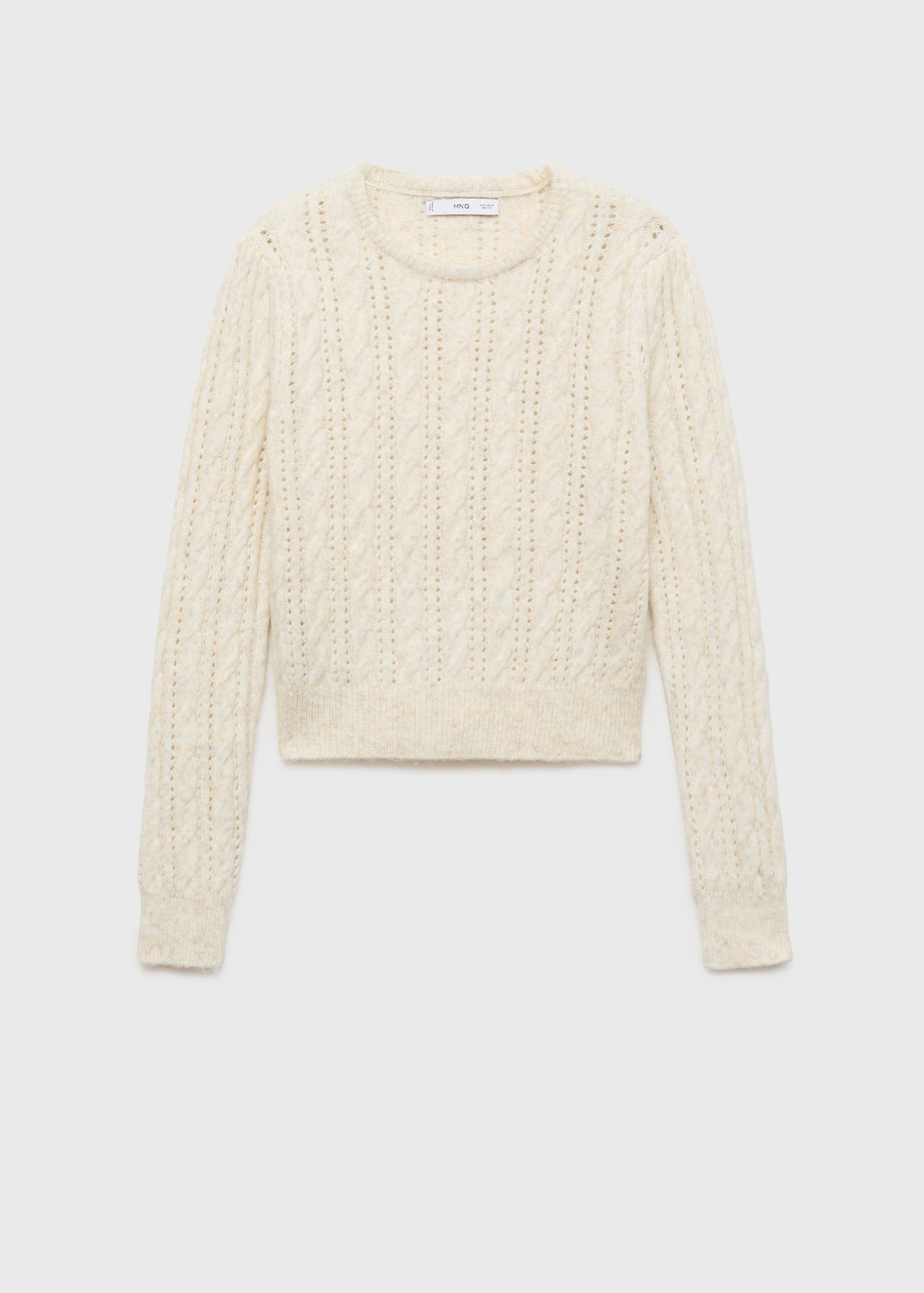 Jersey trenzado detalles calados - Artículo sin modelo