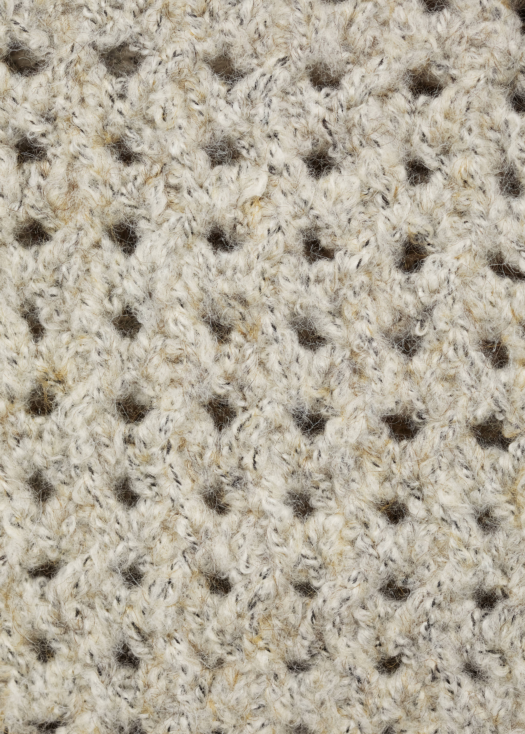 Openwork knitted polo-neck sweater - Details of the article 0