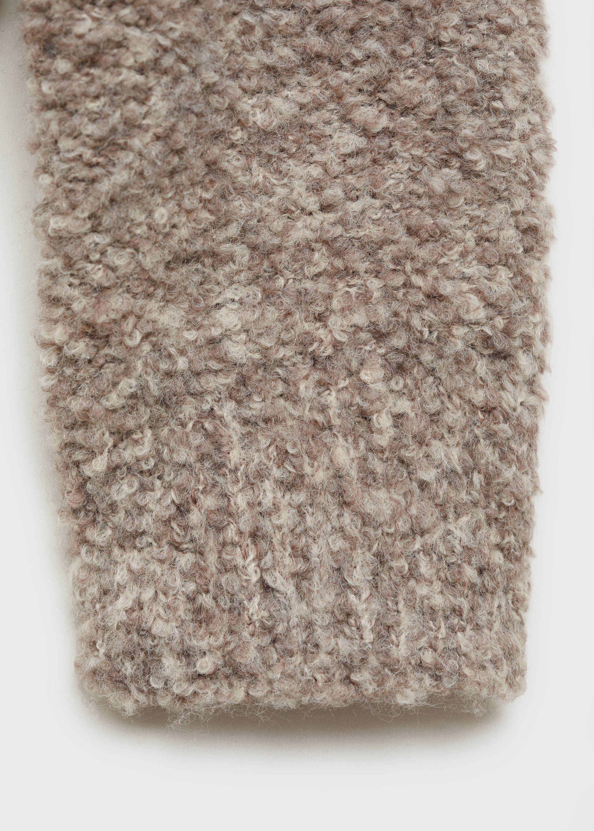 Round-neck bouclé sweater - Details of the article 0