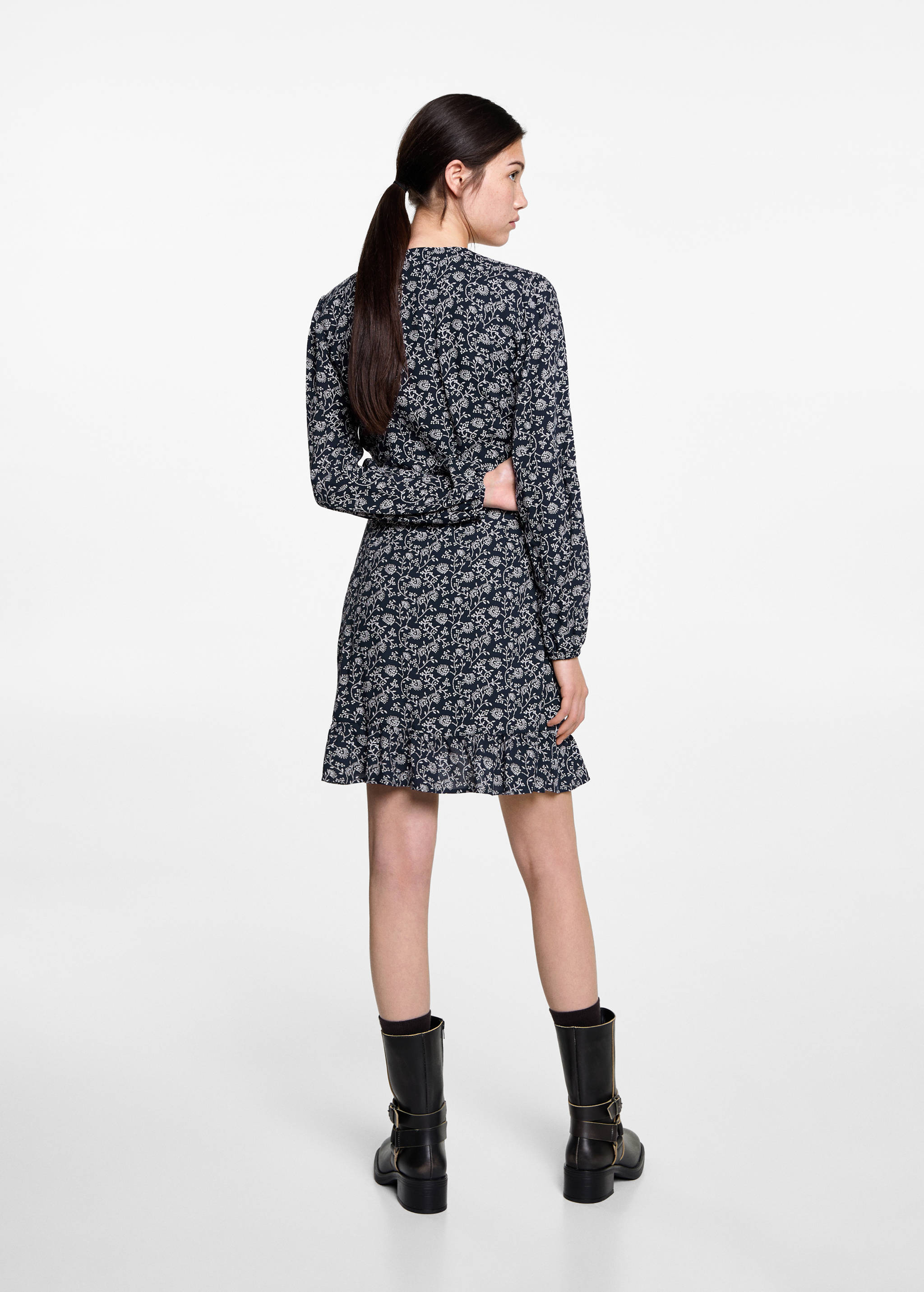 Vestit estampat floral - Revers de l'article