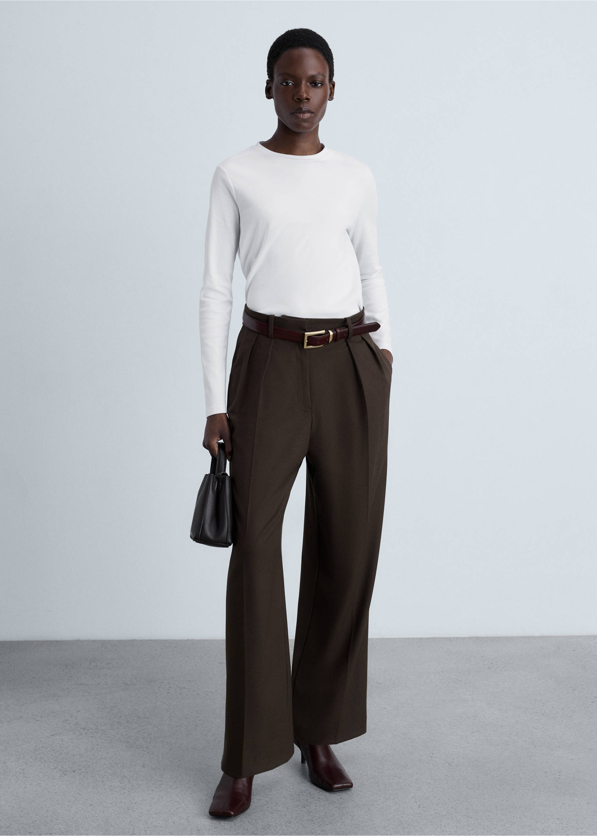 Thin round-neck t-shirt - General plane, White. Ref: 87000441-00.