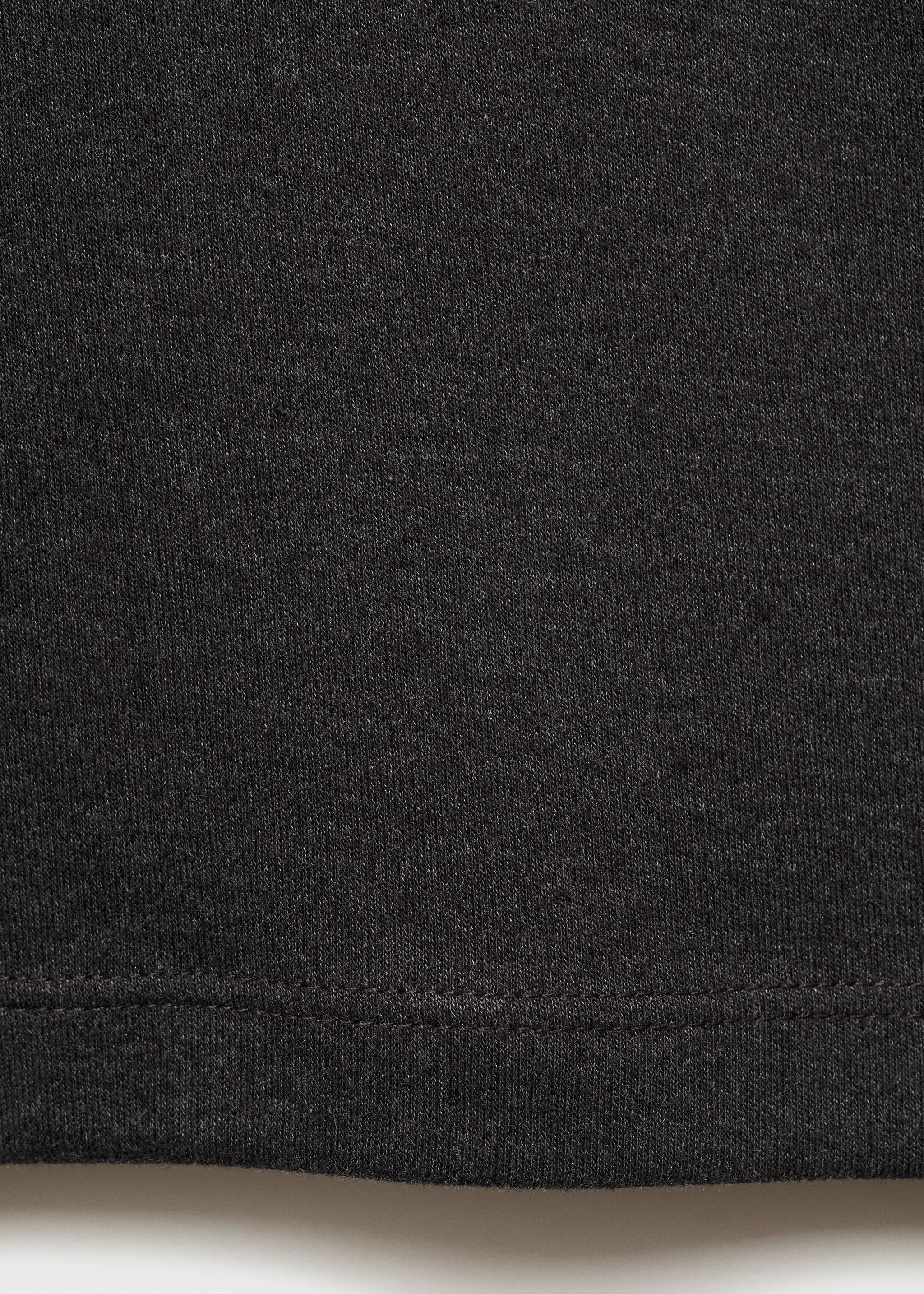 Feines Rundhals-T-Shirt - Detail des Artikels 0, Dunkelgrau meliert. Ref: 87000441-00.